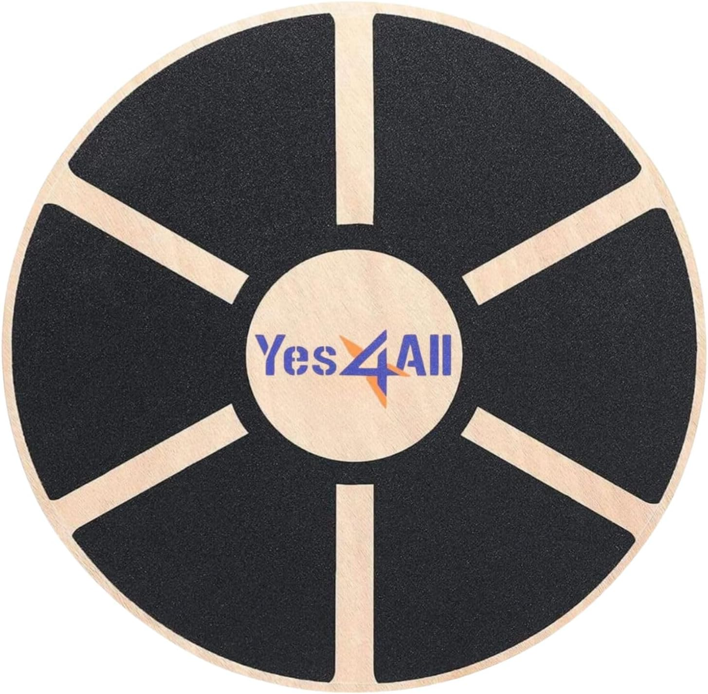 Yes4All Wooden Wobble Balance Board,Core Strength Exercise Fitness Accessory, Workout Stability Equipment, Standing Desk Use