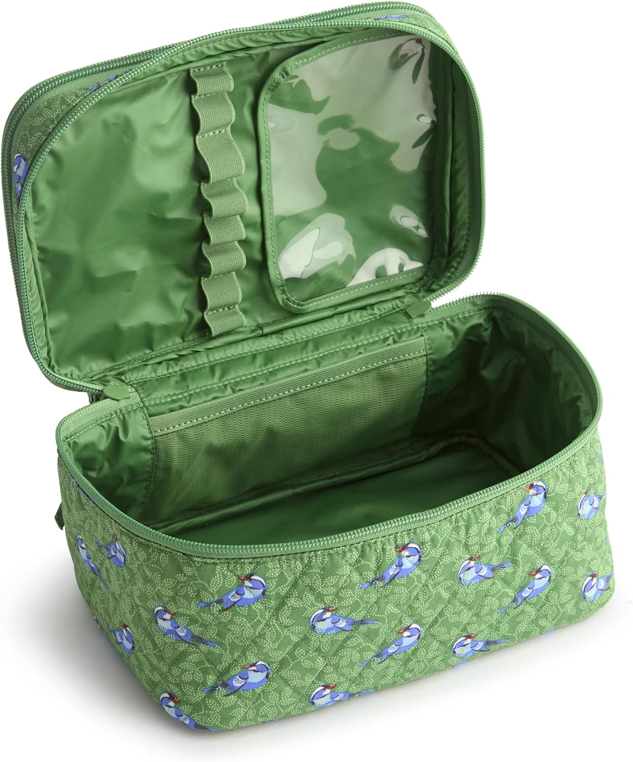 Vera Bradley Women'S Premium Cotton Brush up Cosmetic Case - Blooming Paisley image number 5