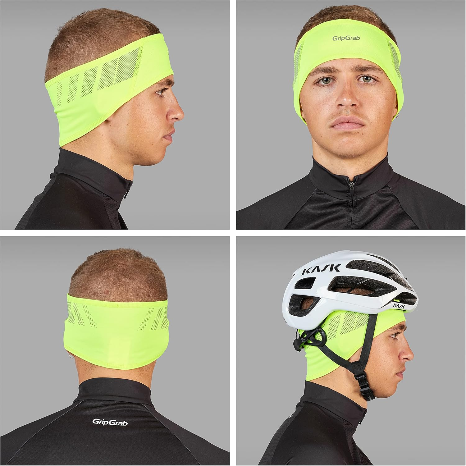 Gripgrab Unisex Lightweight Thermal under Helmet Cycling Headband with Windproof Front Running Bicycle Hat Forehead Ear Warmer Headband image number 5