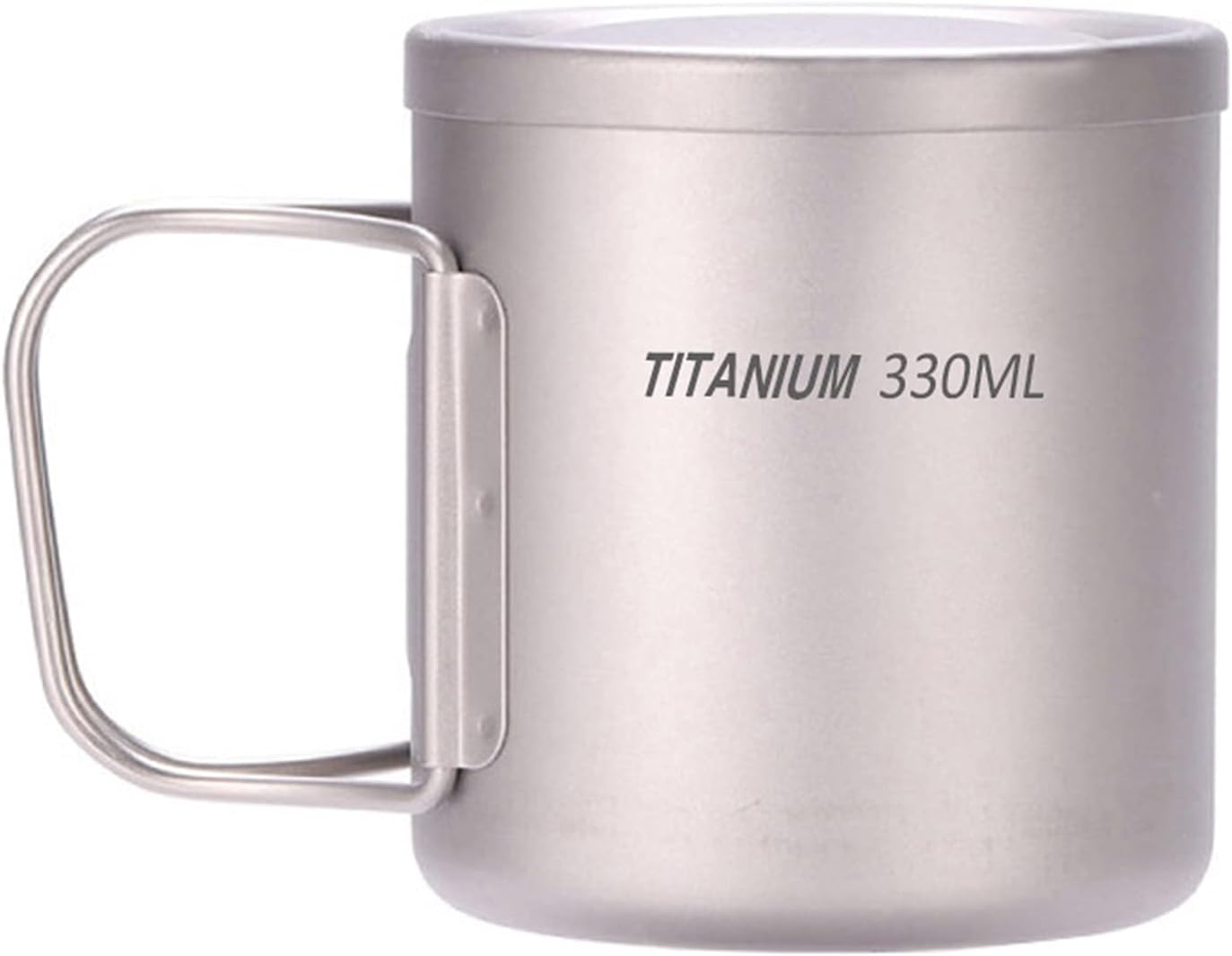 WENCHUAN 220Ml/330Ml/450Ml/550Ml Double Wall Titanium Water Cup Coffee Tea Mug for Home Office Outdoor Camping Hiking Backpacking Picnic image number 2