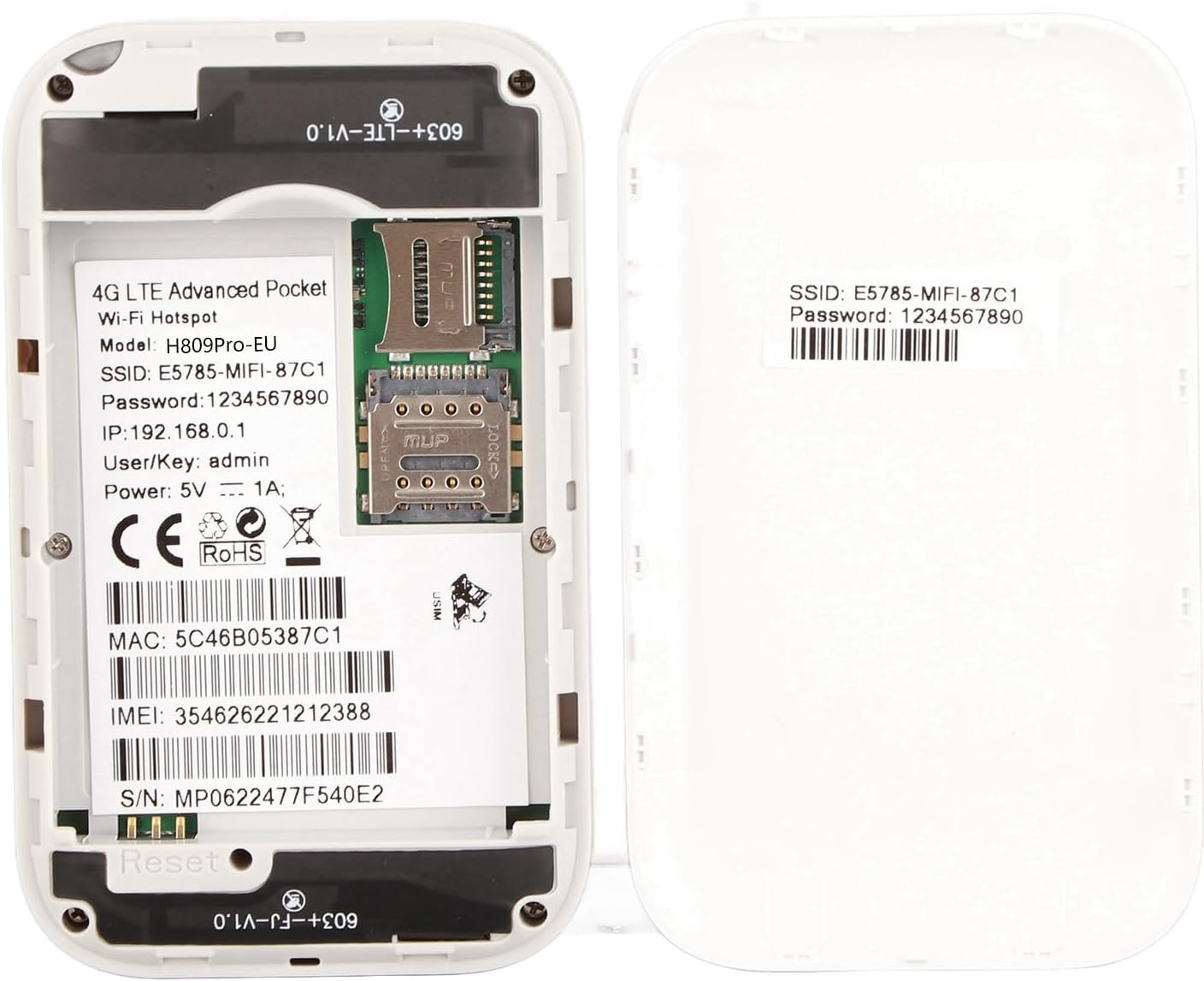 CHICIRIS USB Wifi Router, Mini Smart Router 4G Portable Wifi USB Plug and Play SIM Card Slot Portable Wifi for Europe Home Business image number 3