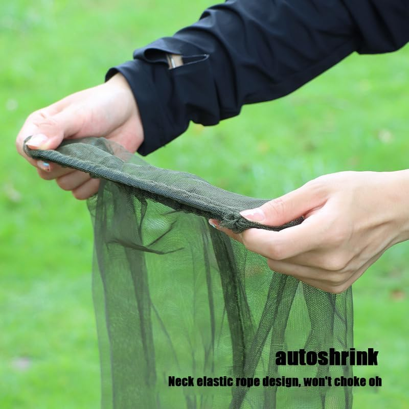 2 Pcs Mosquito Repellent Mesh Head Net, Lightweight Face Netting Mask for Bugs, Gnats, No-See-Ums - Outdoor Protection for Camping, Hiking, Fishing image number 5