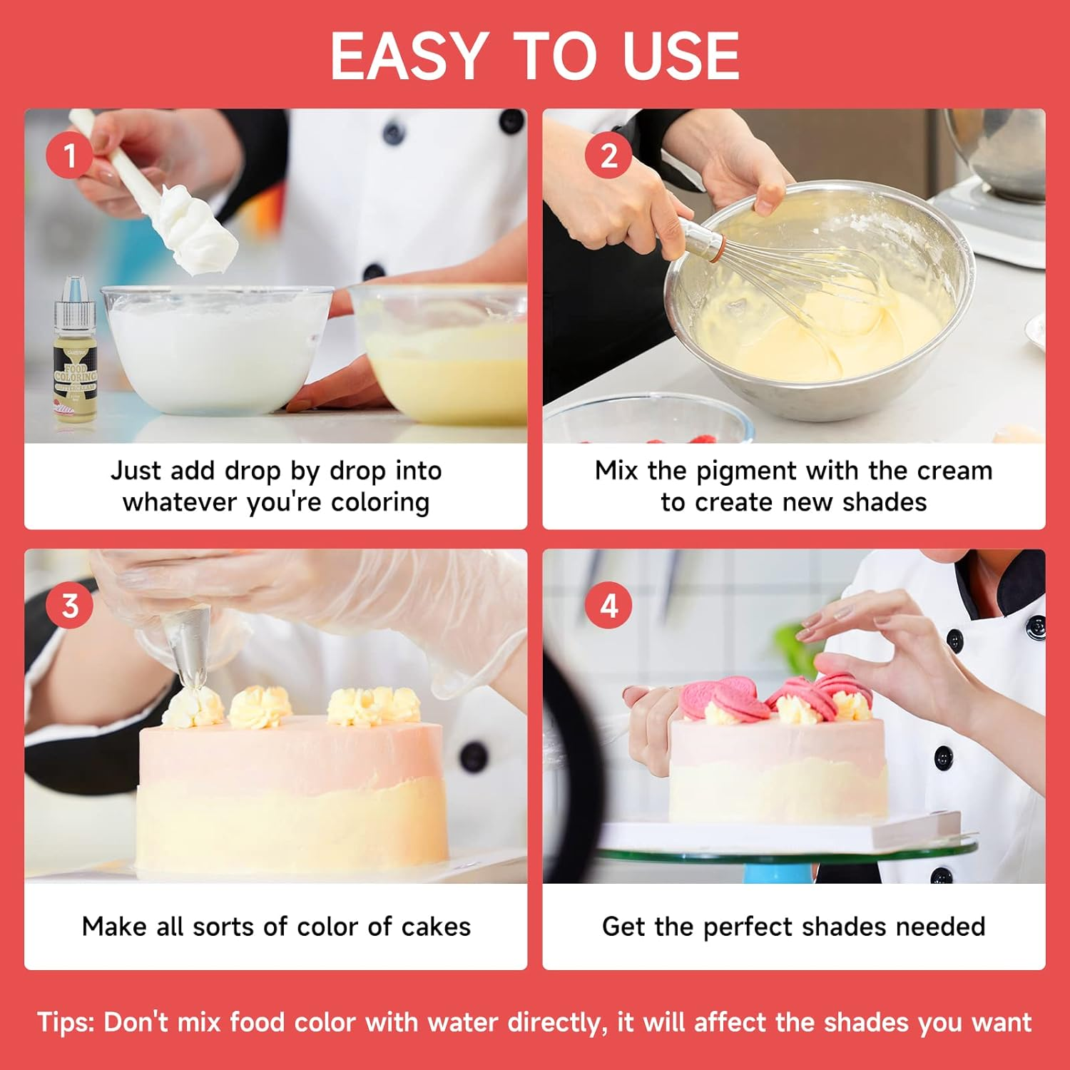 Cakestar Food Colouring Liquid, 36 Vibrant Food Colouring for Slime, Concentrated Neon Food Colouring Liquids, Food Dye for Cake, Cookies, Baking Decorating, Icing, DIY Crafts, 6Ml/Bottle image number 4