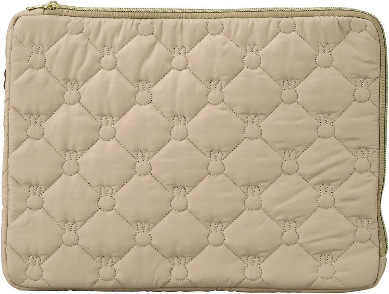 Hapitas Quilted Flat Pouch, Miffy, Stylish, Lightweight, Quilted Flat Pouch, Period, Sold - Gray image number 6
