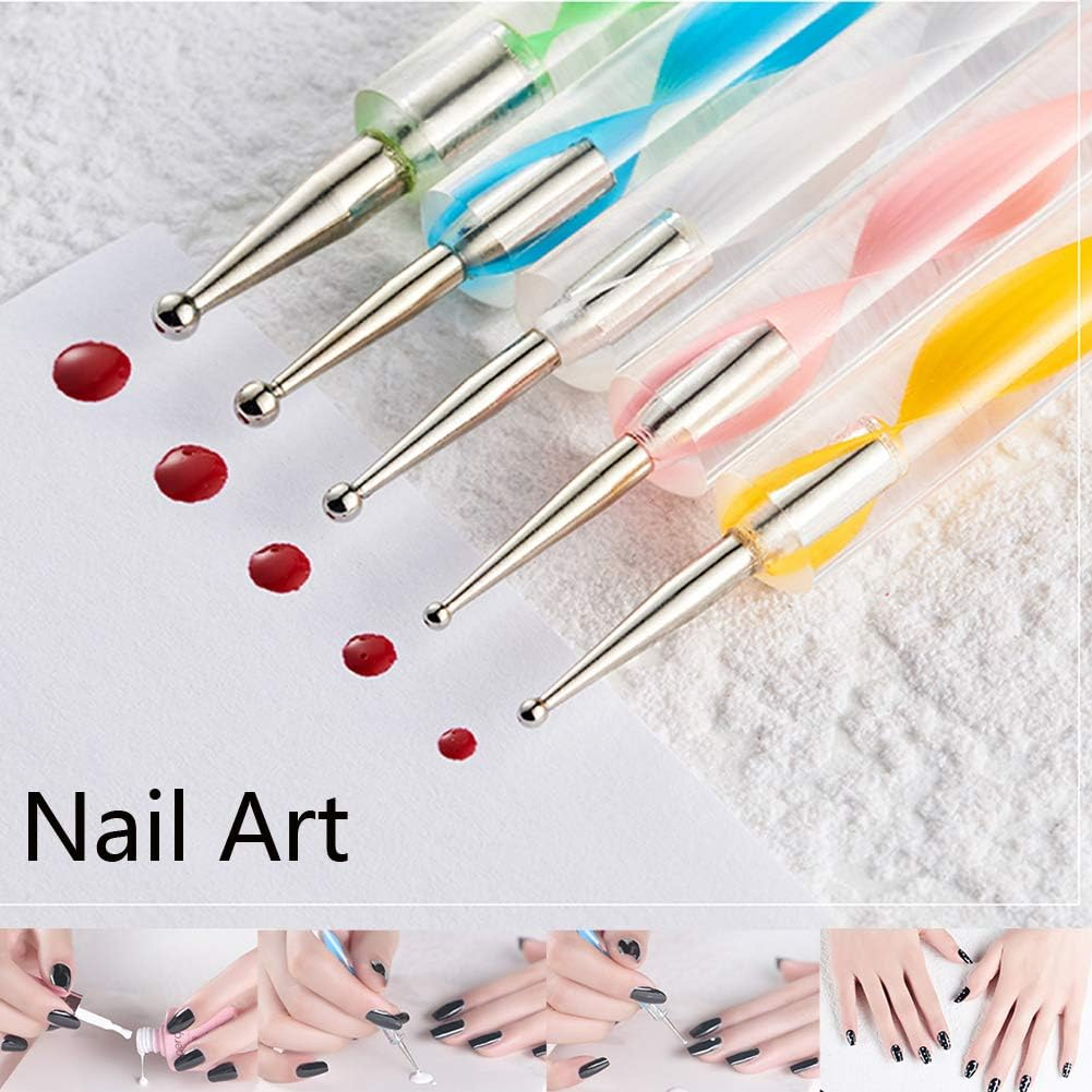 Abenkle 10Pcs Art Dotting Tools for Nail Art, Ball Tip Clay Tools Sculpting Pattern Tracing Stylus, Ball Embossing Stylu for Drawing,Painting Rocks Mandalas,Art Dot Tools