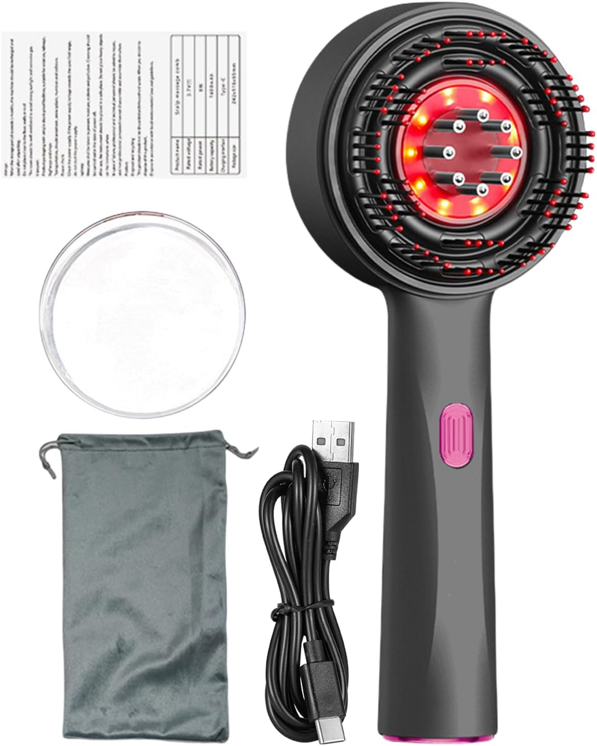 Hair Massager Brush - Hair Oil Applicator Scalp Massager | Handheld Head Scratcher Brush Comb for Women and Men image number 1