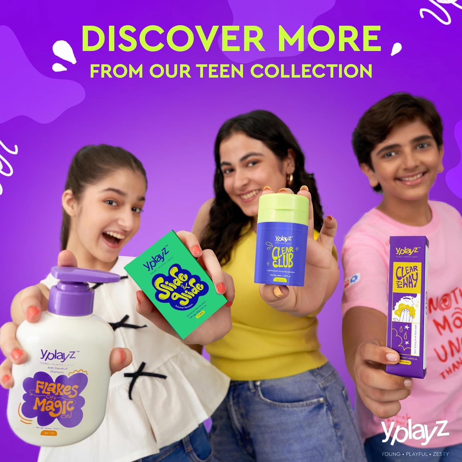 Clear My Way Acne Face Wash for Tweens & Teens, Dermatologically Tested, Clinically Proven to Reduce Acne & Breakouts, Gentle Hydrating Formula, Teen Safe Ingredients Ages 11-18, 50Ml image number 4