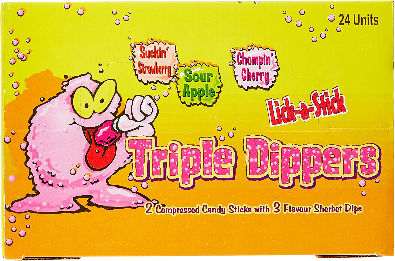 Universal Candy Triple Dippers Sherbet Candy, 24 X 42.5 Grams image number 2