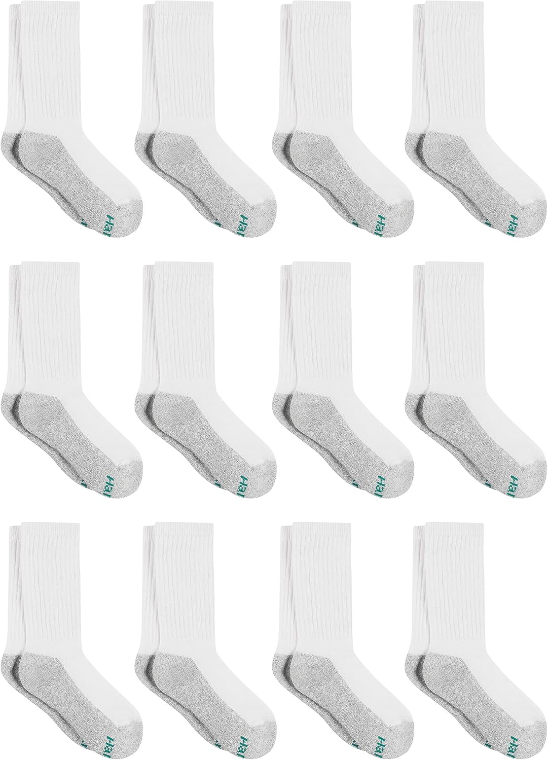 Hanes Big Boys' Classics Crew Socks