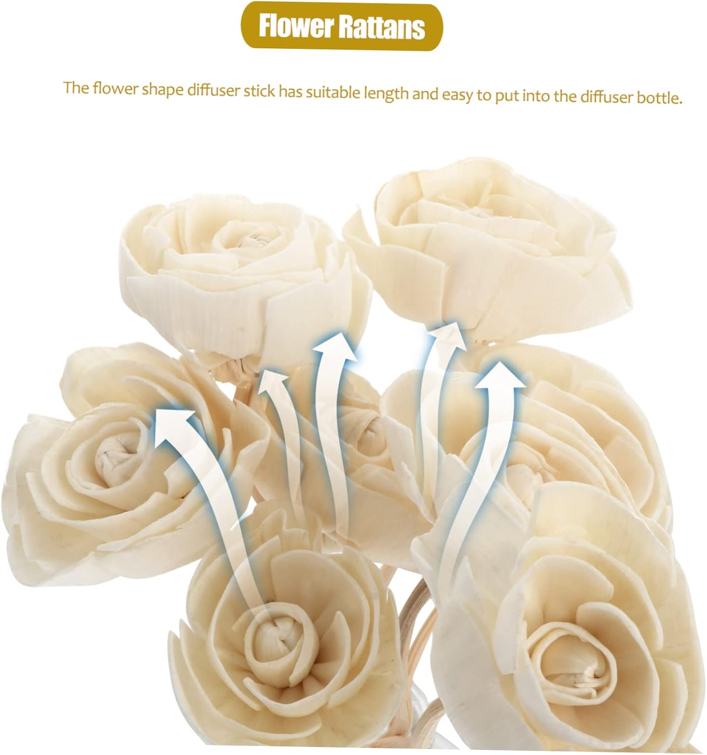 16Pcs Aromatherapy Rattan Vines Sticks Diffuser Rattans for Home Fragrance Decoration Essential Oil Diffuser Accessories image number 2