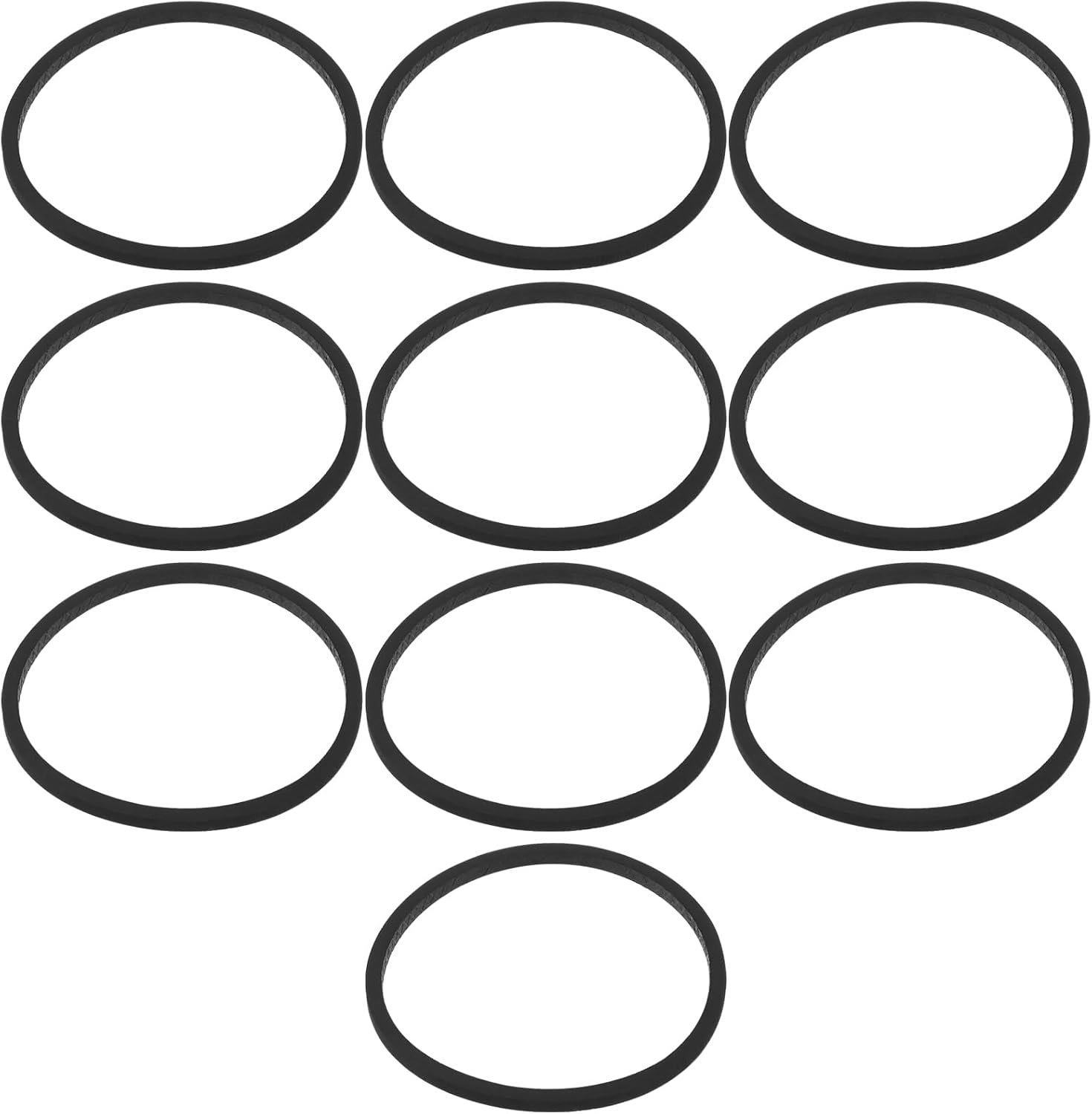 SING F LTD 10PCS Square Cassette Tape Machine Belt Diameter 25Mm Wire Diameter 1.2Mm Circumference 78Mm for Recorder Walkman Repeater DVD Drive image number 3