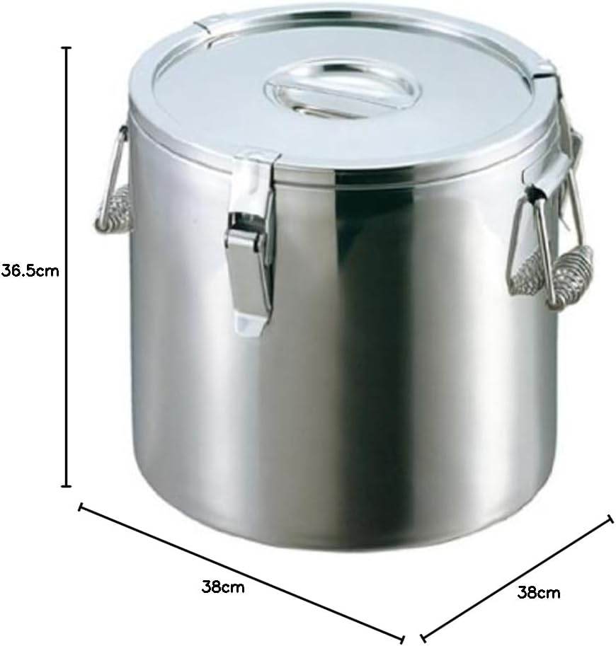 EBM Stainless Double Heat Insulation Food Cans 38Cm image number 1