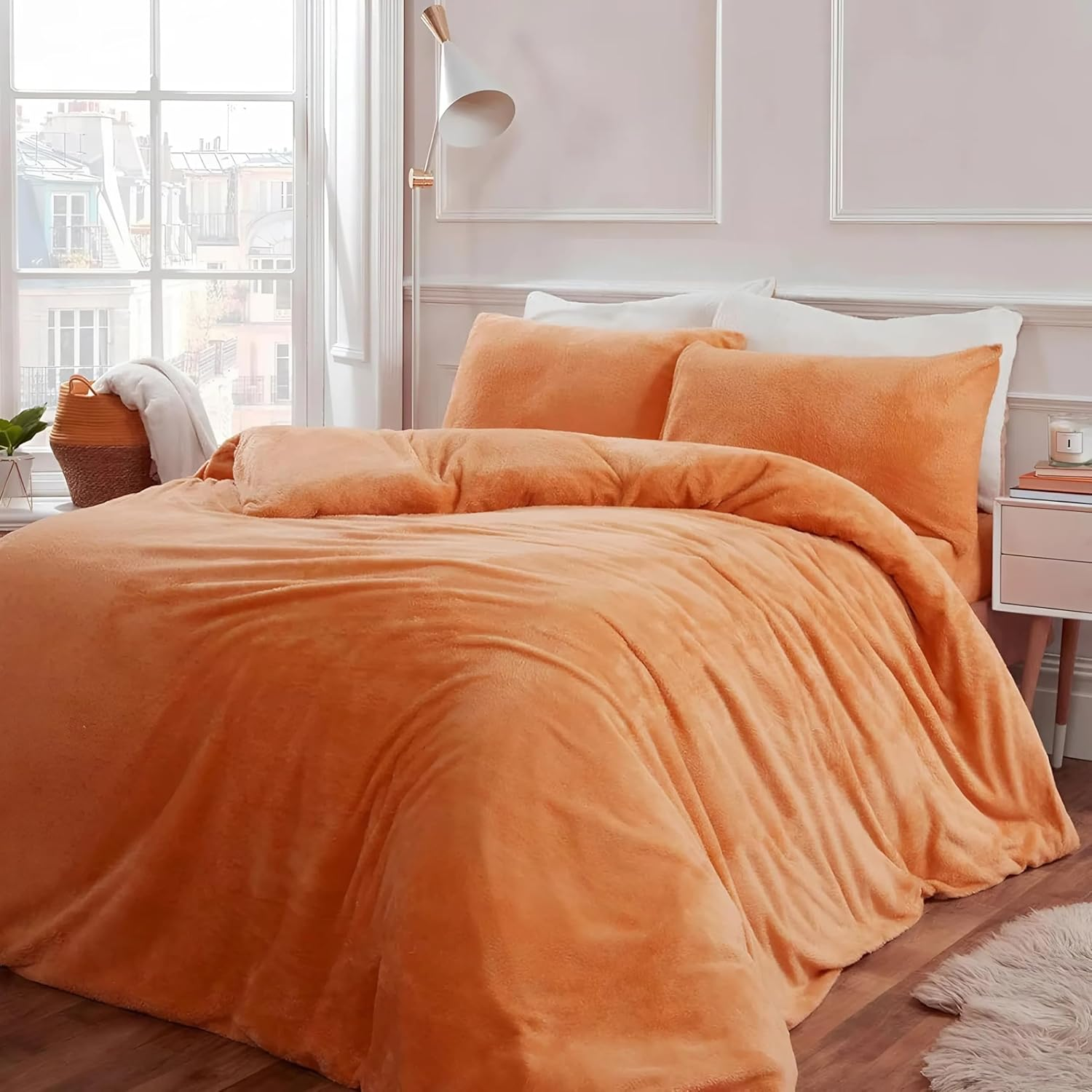 EZONEDEAL Quilt Set, Ultra Soft Microfiber Lightweight Bedding Bedspread Coverlet for All Season with 1 Quilt 2 Pillow Sham, Thermal Quilt Cover Set, Modern Style Coverlet (Peach, Single)