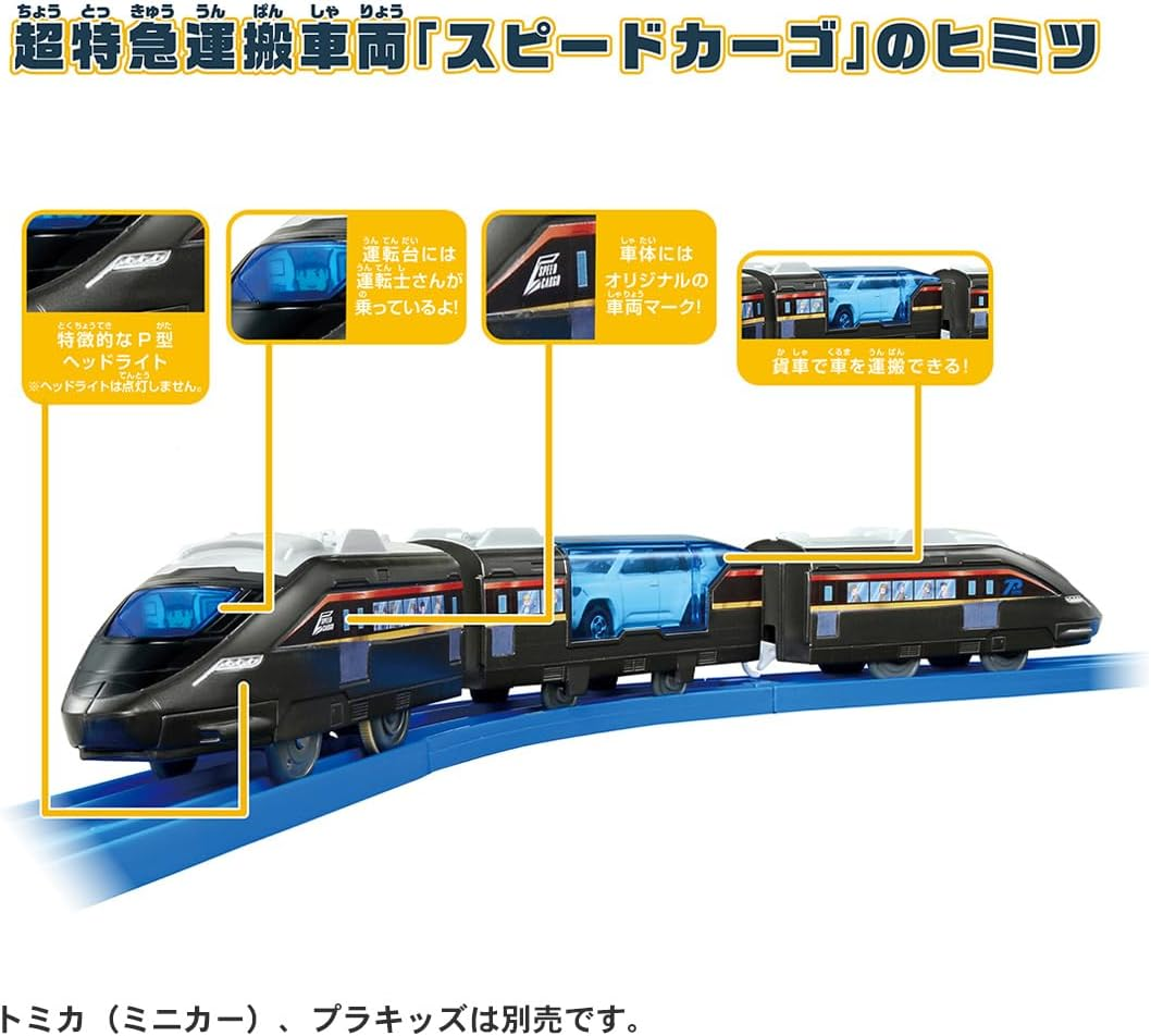 Takara Tomy Plarail Let'S Play More with Tomica! Hakkou! Scenes Full of Scenes in Front of the Station Rotary Set, Train Toy, for Ages 3 Years and Up image number 1