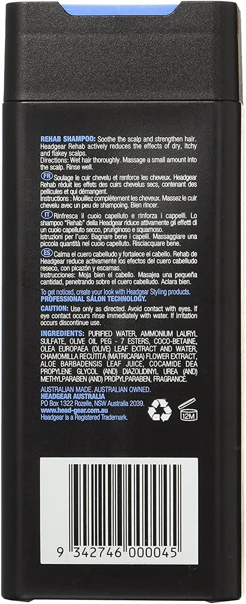 Headgear Rehab Healthy Hair & Scalp Shampoo, 300 Ml image number 1