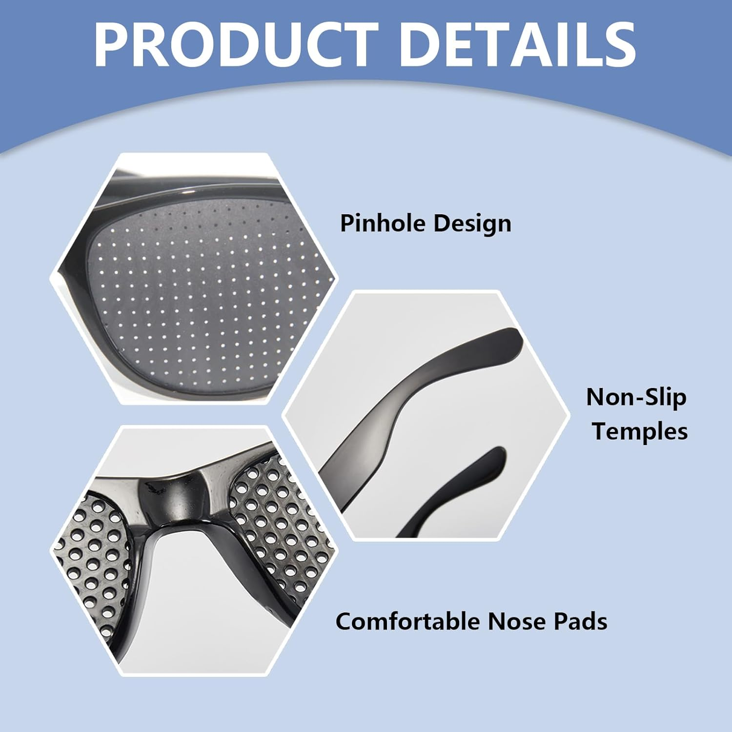 Pack of 2 Grid Glasses for Eye Training, Grid Glasses, Eye Trainer, Hole Glasses, Grid Multidot Glasses, Pinhole Glasses, Multi Dot Glasses for Vision Improvement - Red image number 6