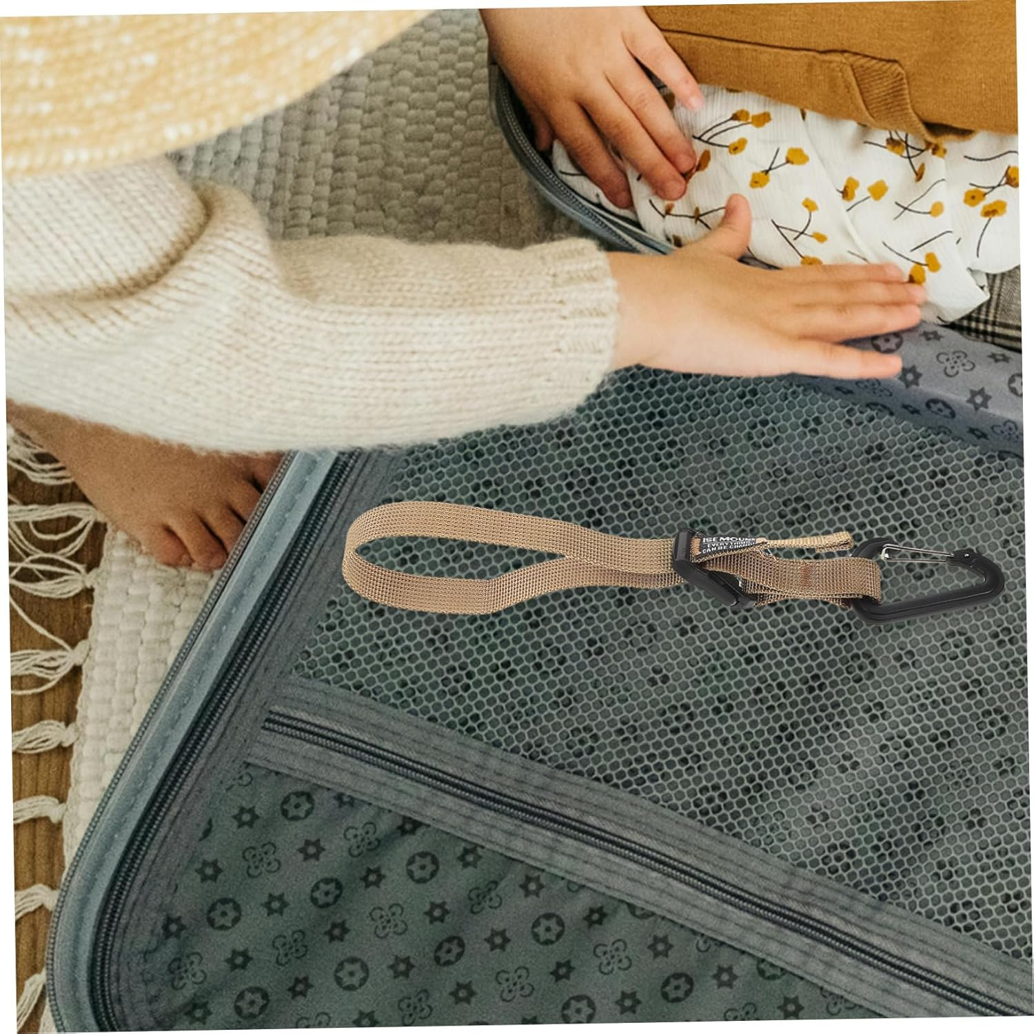 GOOHOCHY Carry Bag Luggage Straps Suitcase Accessories Luggage Straps for Suitcases Travel Belt Jacket Gripper Belt Flight Attendant Accessories image number 6