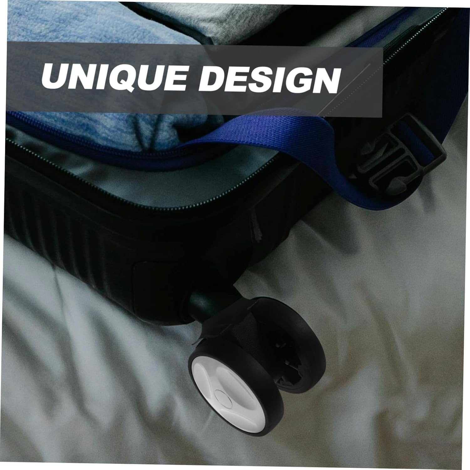 Gatuida Swivel Plastic Suitcase Wheels Replacement Small Luggage Repair Accessories for Travel Trolley Easy Install and Flexible Movement image number 2