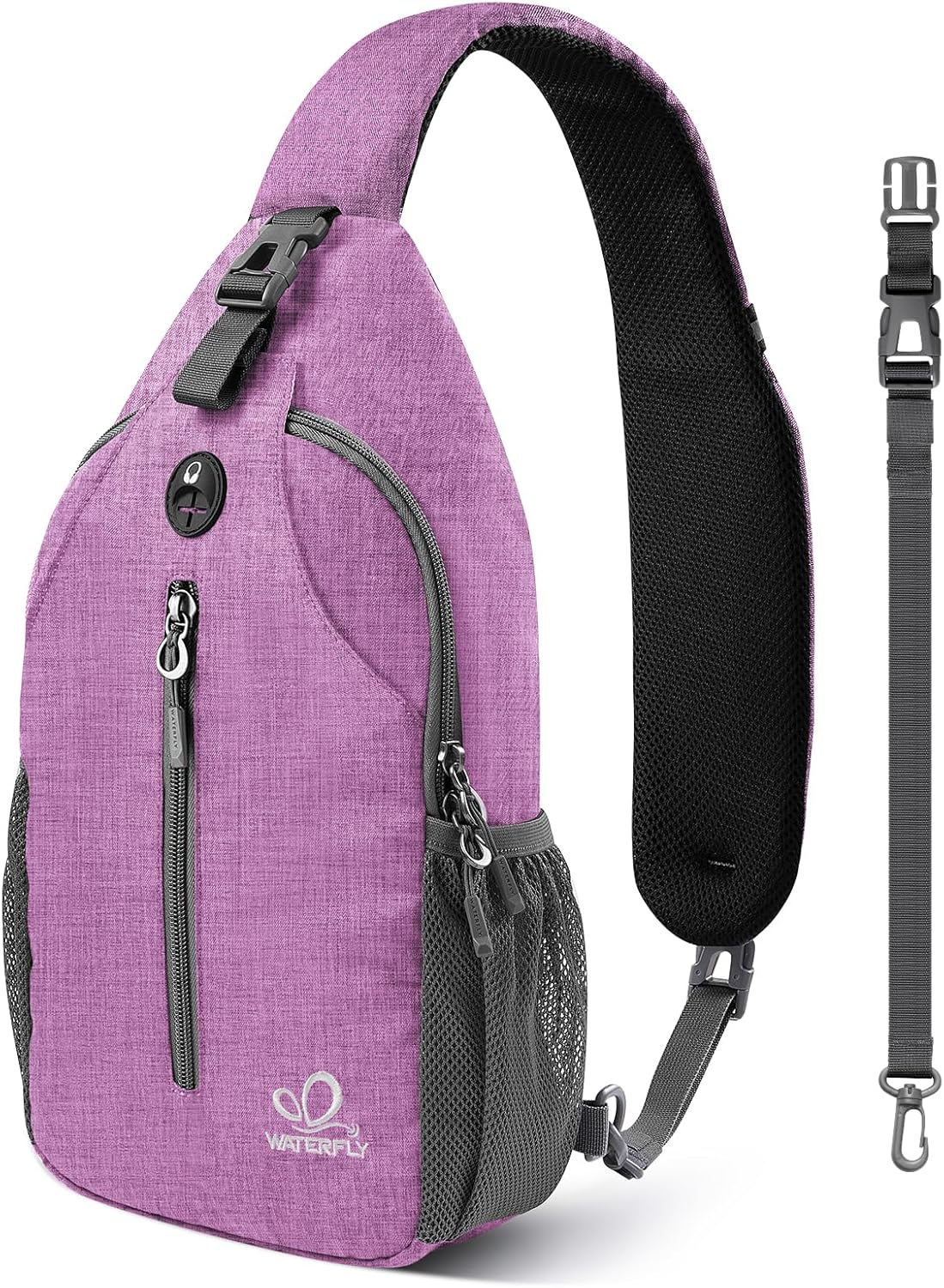 WATERFLY Small Hiking Sling Backpack: Crossbody Sling Bag Chest Bag Daypack for Men Women with Skin-Friendly Shoulder Strap image number 1