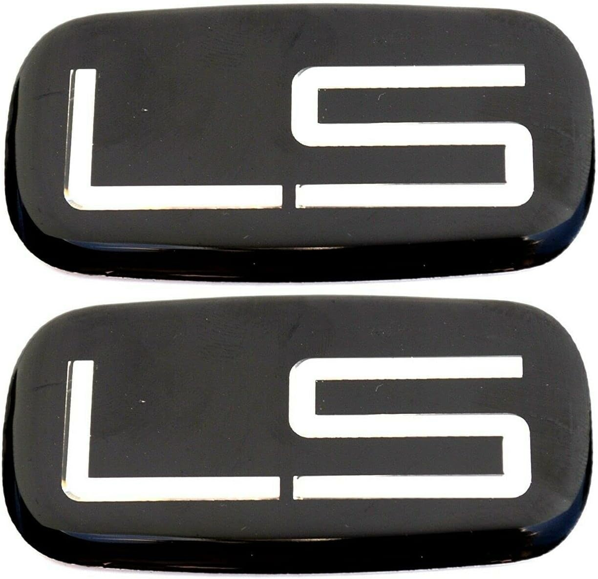 2Pcs 6.2L Emblems 3D Hood Badge Logo Compatible Replacement for Silverado 1500 2500HD (Glossy Black), 345Z171DU-1 image number 5