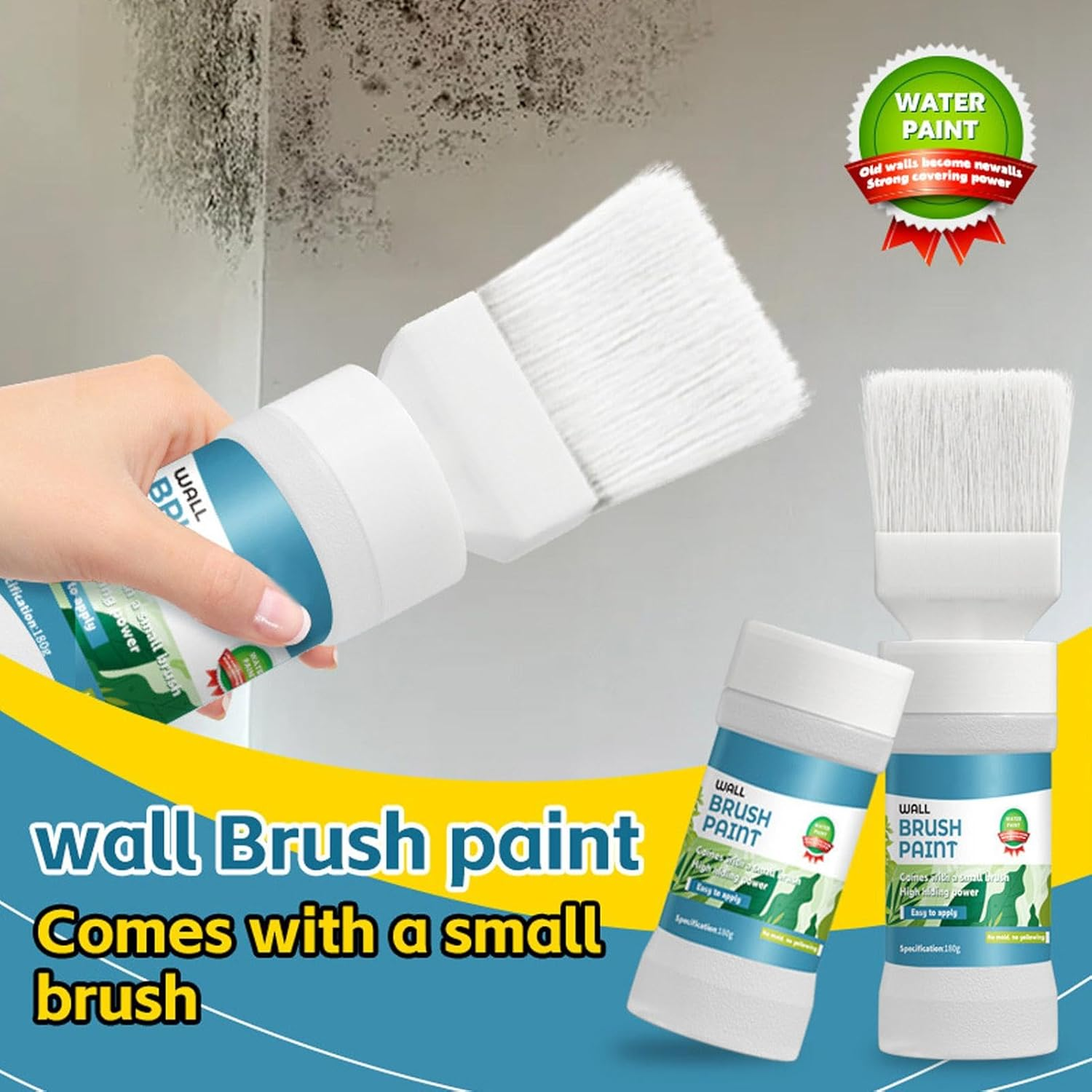 Generisch White Touch up Paint, White Touch up Paint for Walls, Wall Repair Tool for White Paint, Paint Repair with Brush, Quick Drying Stain Remover for Stains, Cracks image number 3