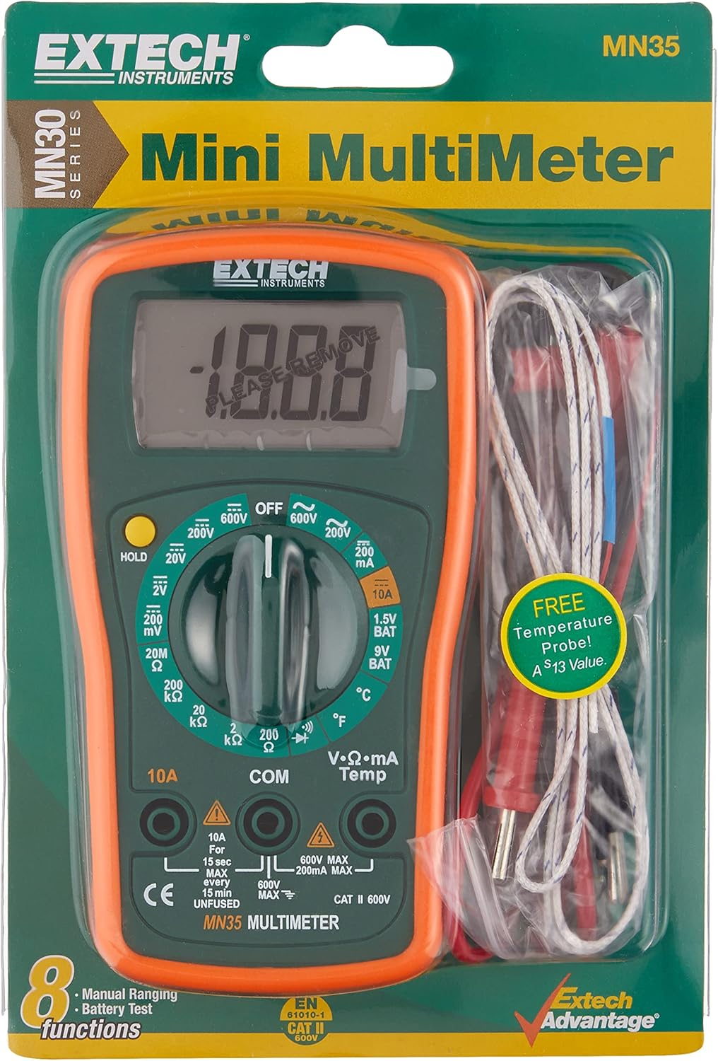 Extech MN35 Digital Mini Multimeter image number 4