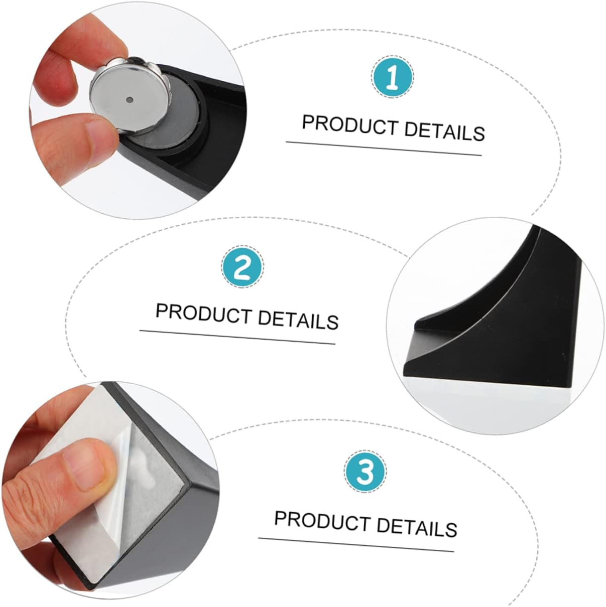 ELAYARD 2Pcs Magnetic Soap Holders Elegant Soap Storage Racks for Bathroom Kitchen Durable Suction Design Space Saving Organizer for Smooth Surfaces Stylish Practical Bathroom Accessories image number 1