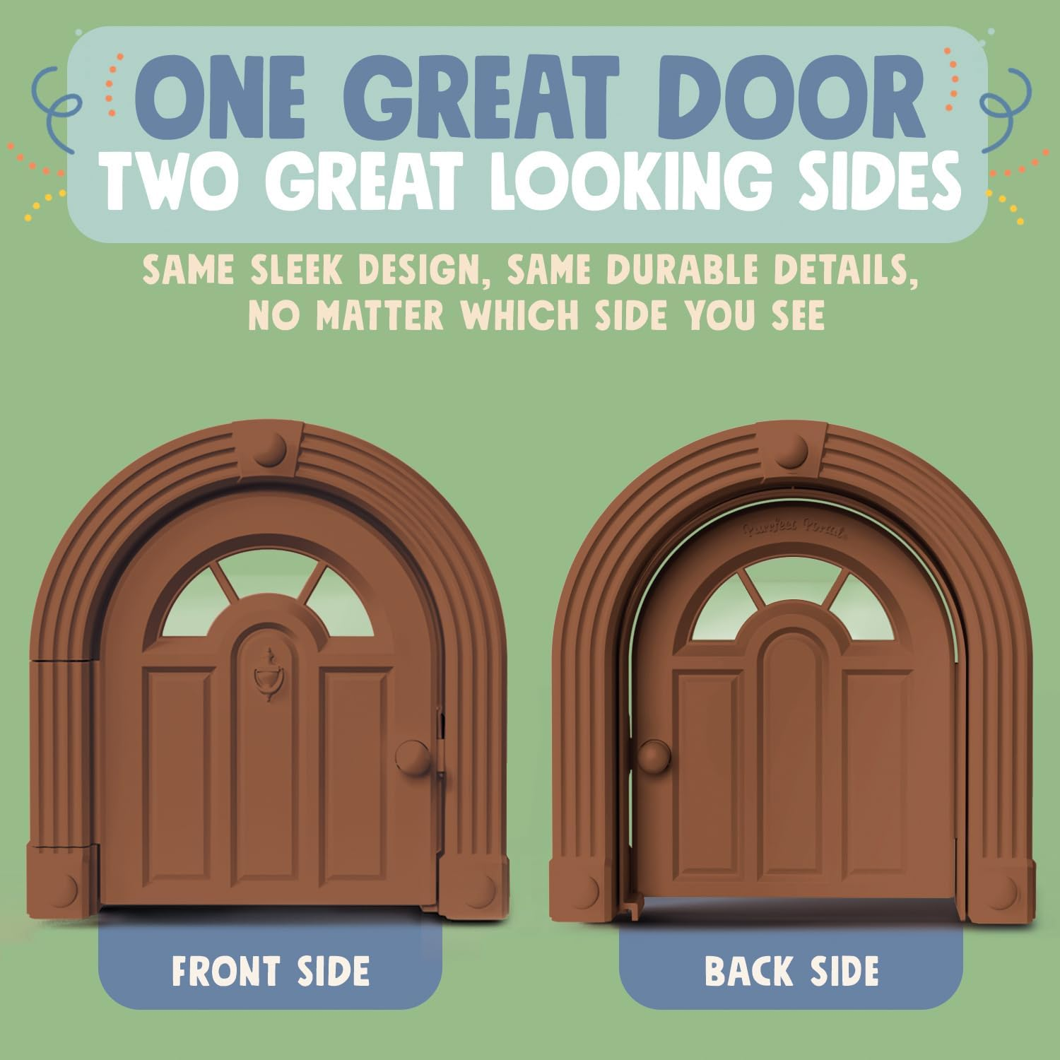 Easy Install Cat Flap - DIY Setup, No Training Needed, Suitable for Cats up to 20 Lbs - Secured Installation in Minutes - Original, Brown 3 image number 6