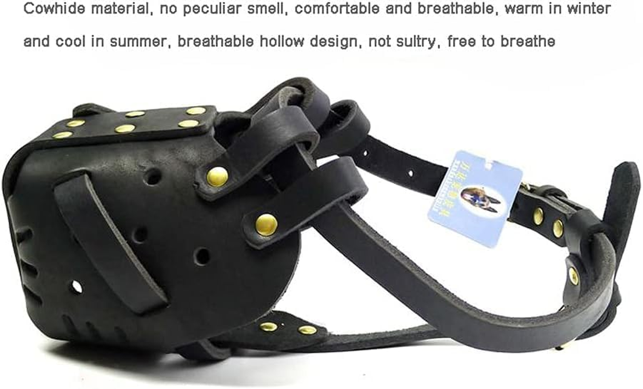 Pet Muzzles, Handmade Leather, Medium and Large Dogs, Horses, Doberman Eastern German Shepherd, Anti-Bite Dog Training Masks, Defense Muzzles, Service,M image number 4