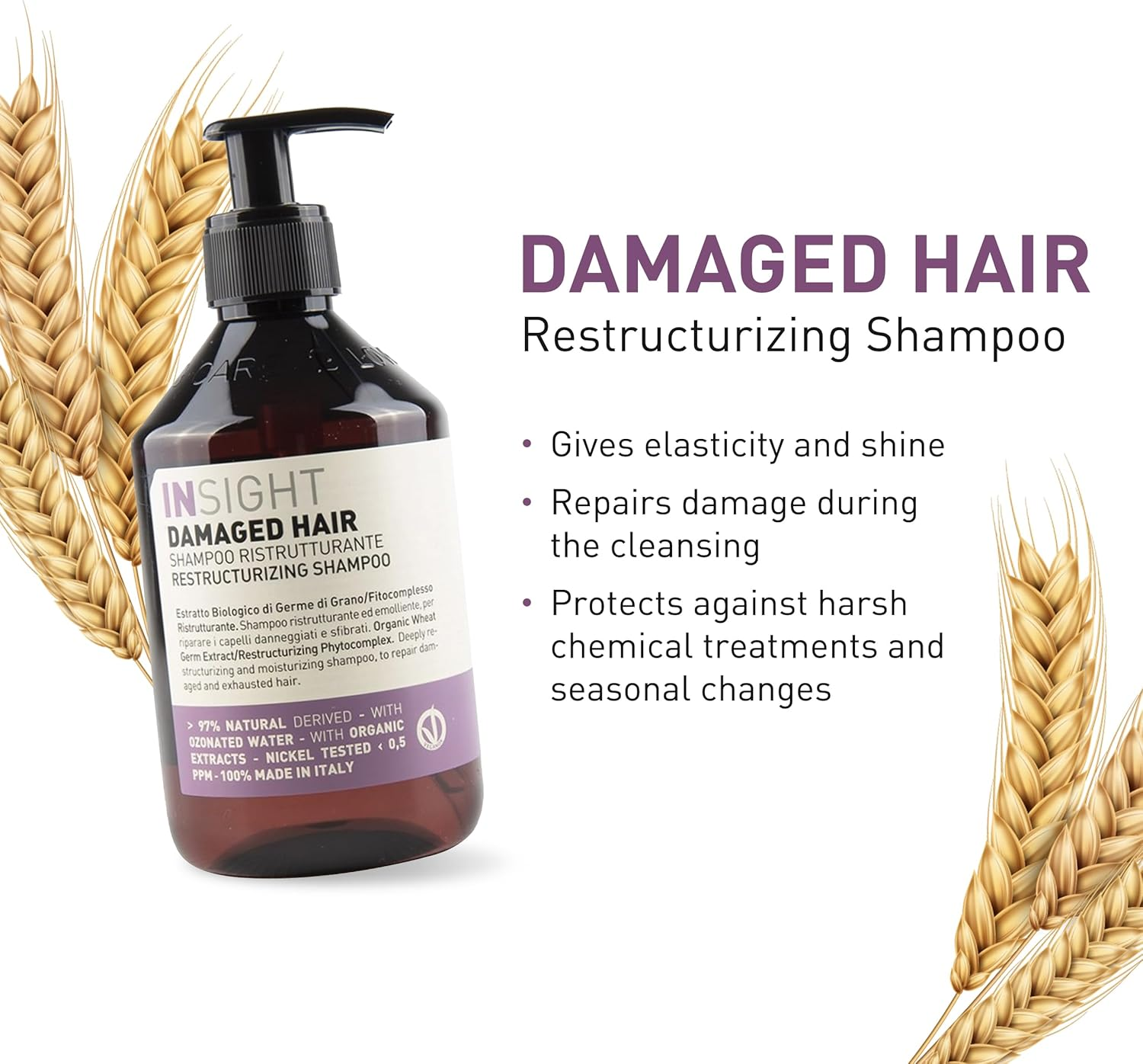Insight Damaged Hair Restructurizing Shampoo 400Ml image number 1