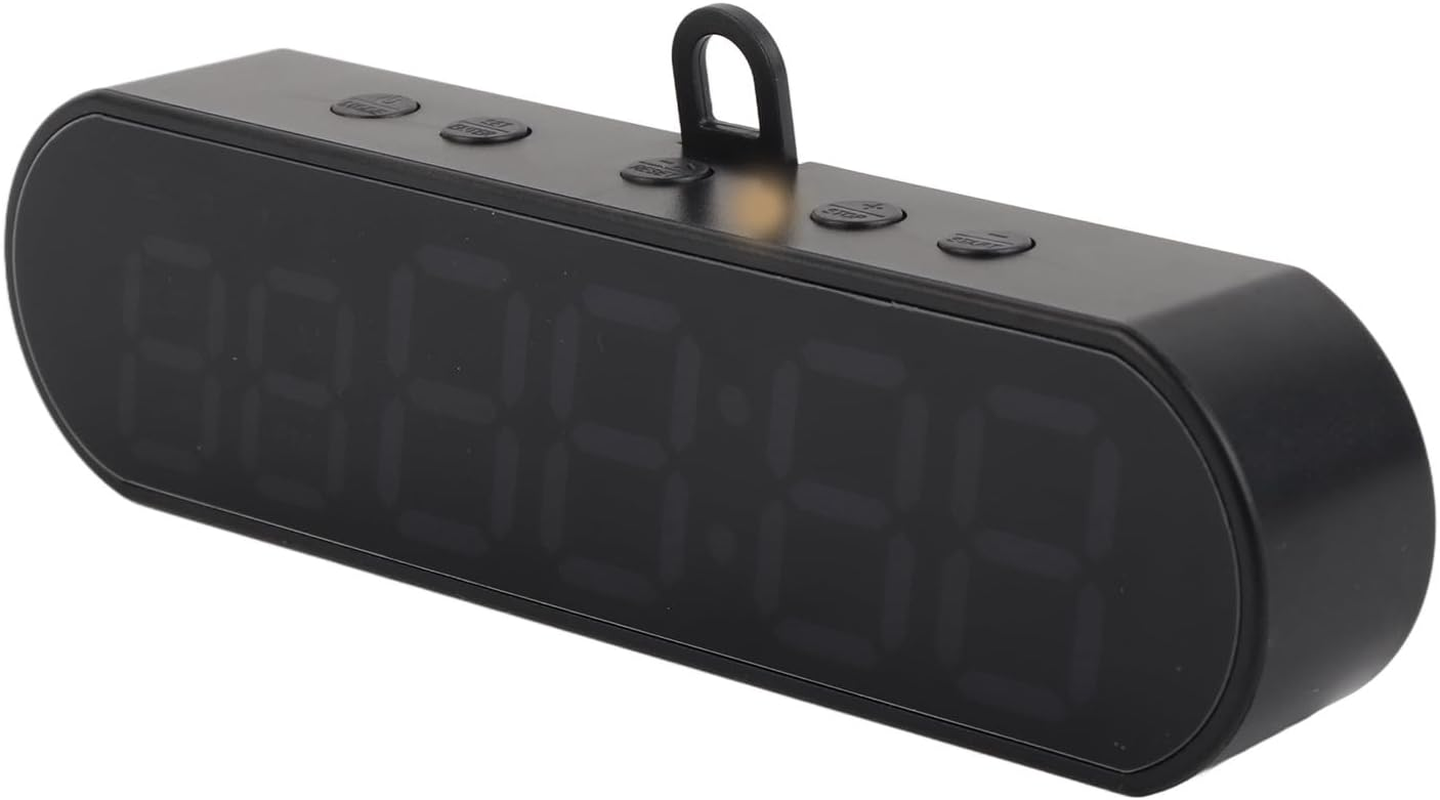 Gym Timer Clock, LED Interval Timer for Interval Workout with Count Down, Count Up, Stopwatch, Alarm Clock, Beep Buzzer Control, Portable Rechargeable for Home Gym Fitness Boxing image number 2