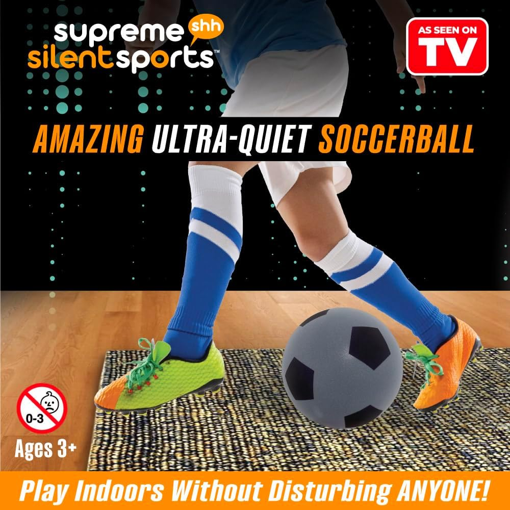 Supreme Silent Sports Soccer Ball Ultra-Quiet, Super-Soft Sports Balls for Indoor Play image number 3