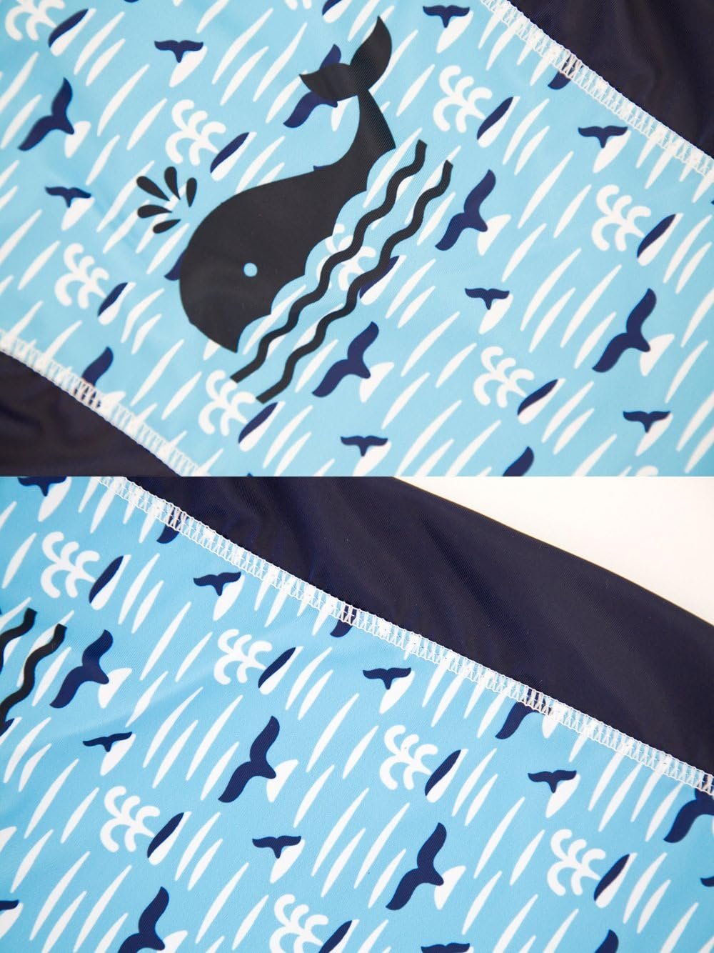 Threeh Infant Baby Boys Rashguard Swimsuit One Piece Sun Protective Swimwear BM06 image number 4