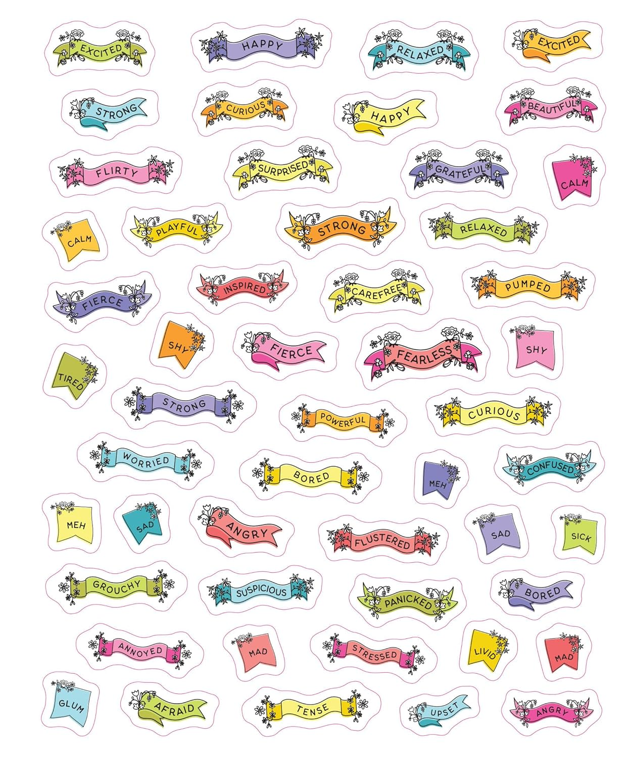 So. Many. Feelings Stickers.: 2,700 Stickers for Every Mood image number 1