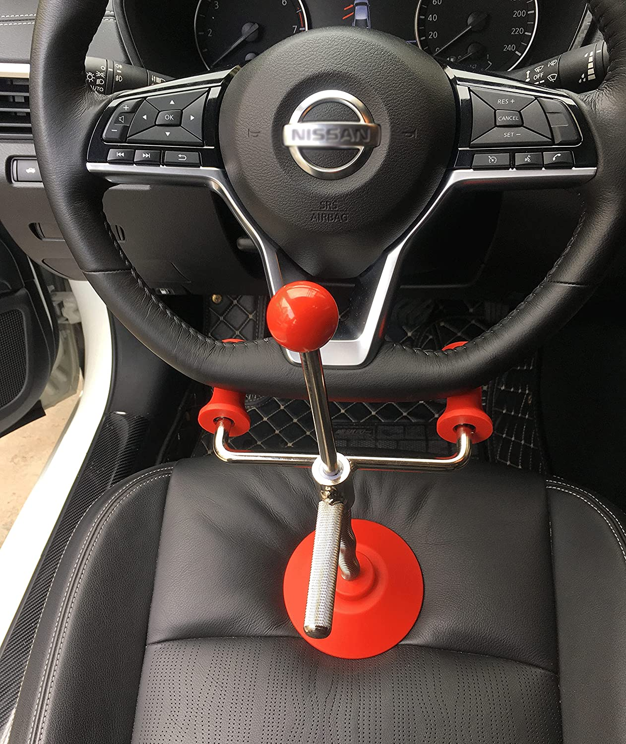 Wonofa 15" Steering Wheel Holder Alignment Adjustable Car Steering Alignment Tool Fit for Cars Trucks