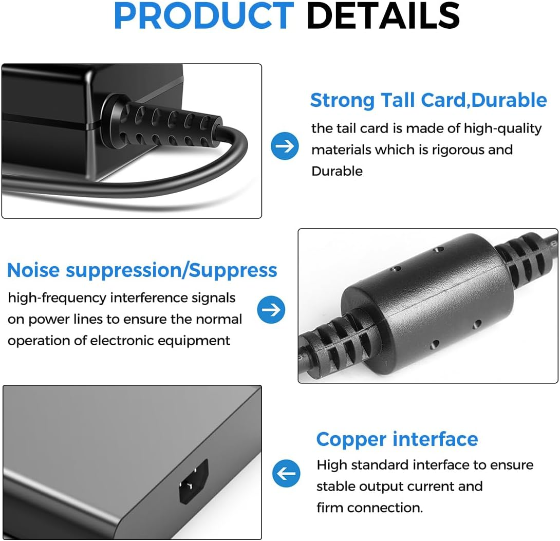 KFD 13.8V N557514 Inflator Power Supply Compatible with Dewalt DCC020IB Inflator Battery DEWALT Dcc020I 20V MAX Tire Inflator DCC020IB Type DCC020IB-CA Type 1 Charger Power Cord Adapter image number 5