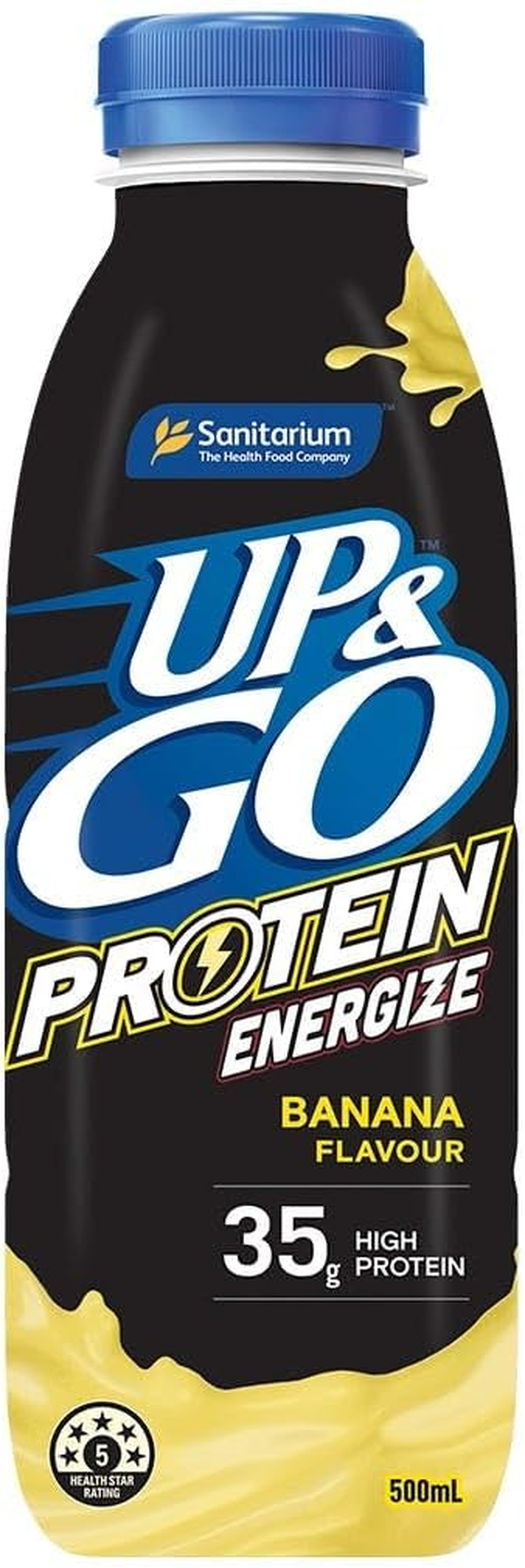 Sanitarium up & Go Protein Energize Banana Liquid Breakfast 12 X 500 Ml