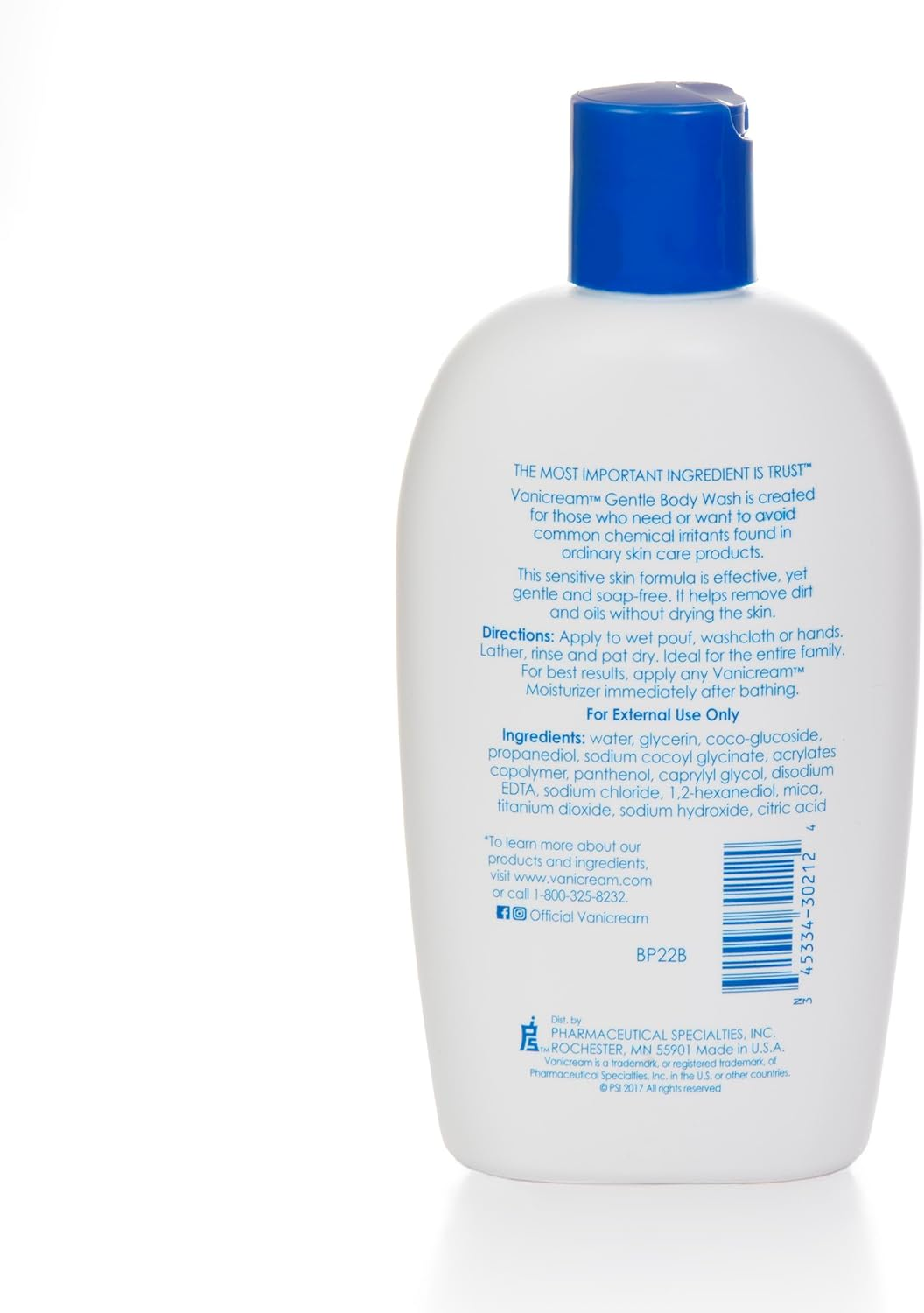 (Body Wash, 350Ml) - Vanicream Gentle Body Wash for Sensitive Skin Dermatologist Tested Fragrance and Paraben Free 350Ml image number 4