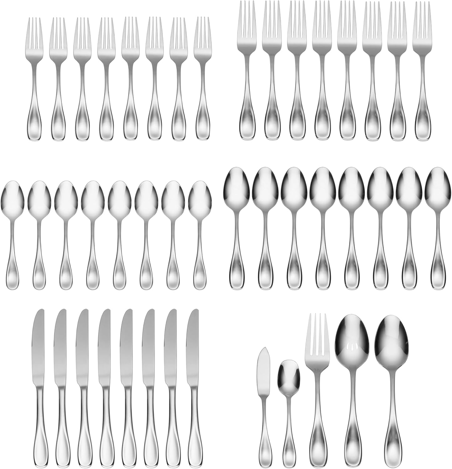 Oneida Voss 45-Piece Flatware Set, Service for 8 image number 4
