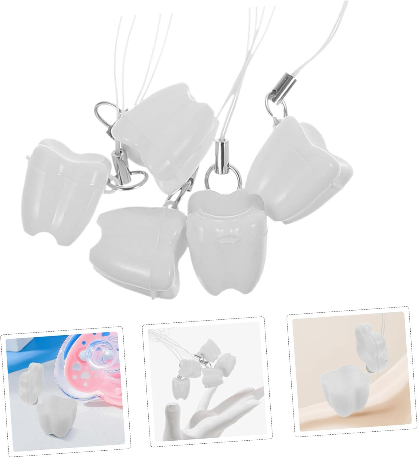 5Pcs Teeth Keepsake Box Portable Tooth Storage Container for Boy Girl'S