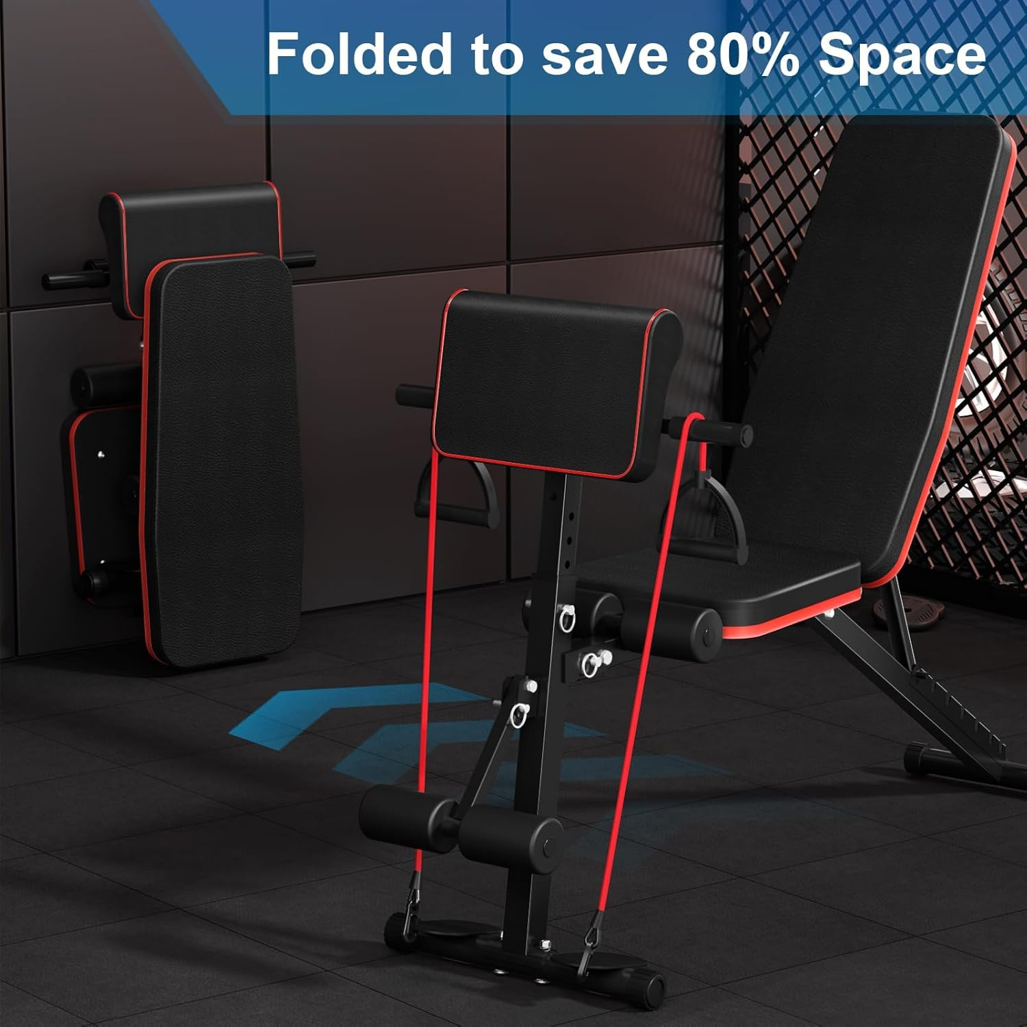 Ajustable Weight Bench for Home Gym, Foldable Workout Bench for Full Body Exercise or Strength Training, 770LBS Capacity Incline Decline Sit up Exercise Bench Press image number 5