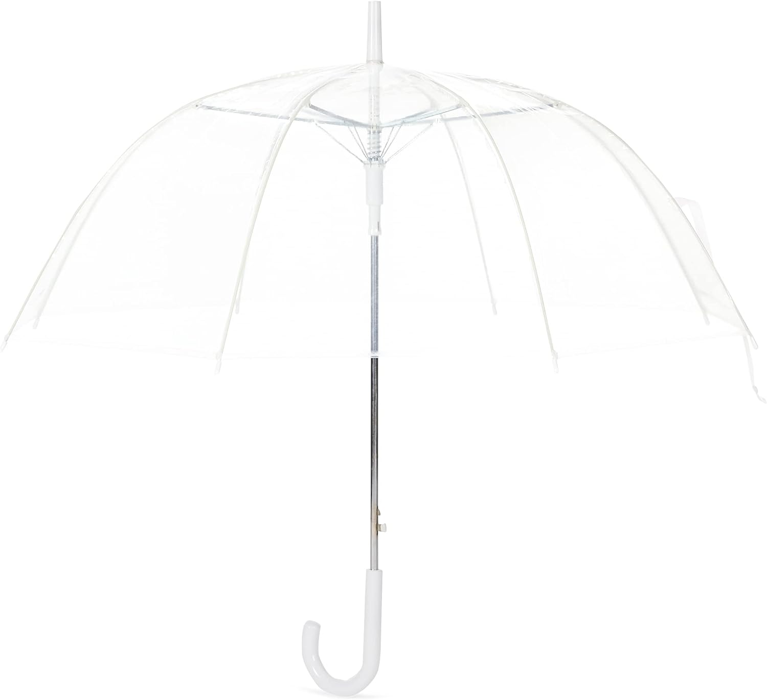 Amazon Basics Compact Clear Travel Umbrella 88Cm - Windproof - Lightweight Folding with Automatic Open Close image number 2