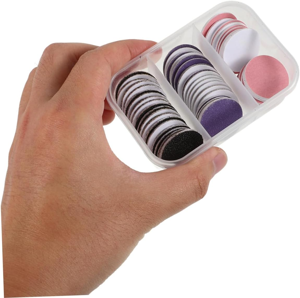 CALLARON 120Pcs Foot File Sandpaper Discs with Metal Nail Drill Bit for Electric Callus Remover Rapid Dead Skin Removal Smooth Feet Restoration Suitable for Home and Travel Pedicure Care image number 1