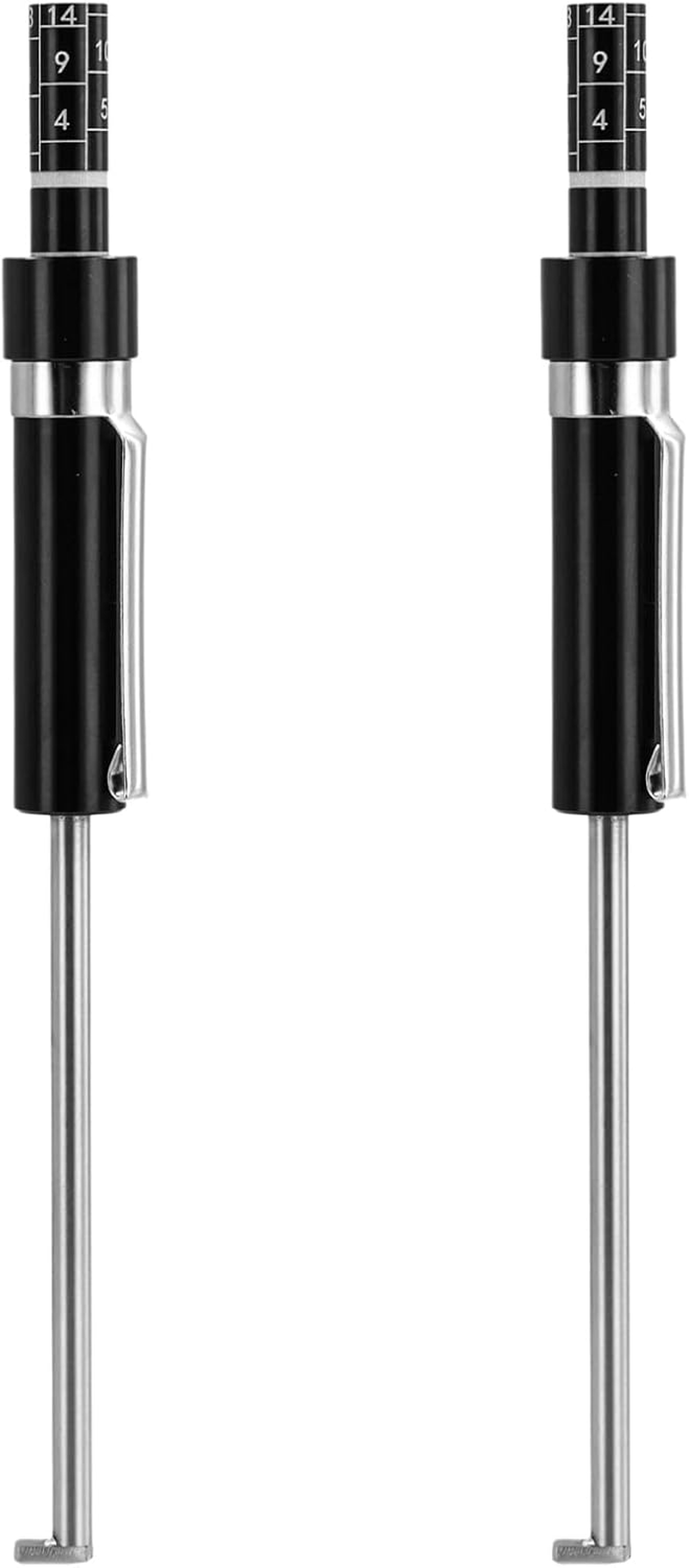 2Pcs Car Brake Pad Thickness Gauge, Brake Pad Gauge Brake Measuring Tool with Scale Brake Pad Tester Brake Shoe Gauge for Internal External Brake Pads Measurement image number 6