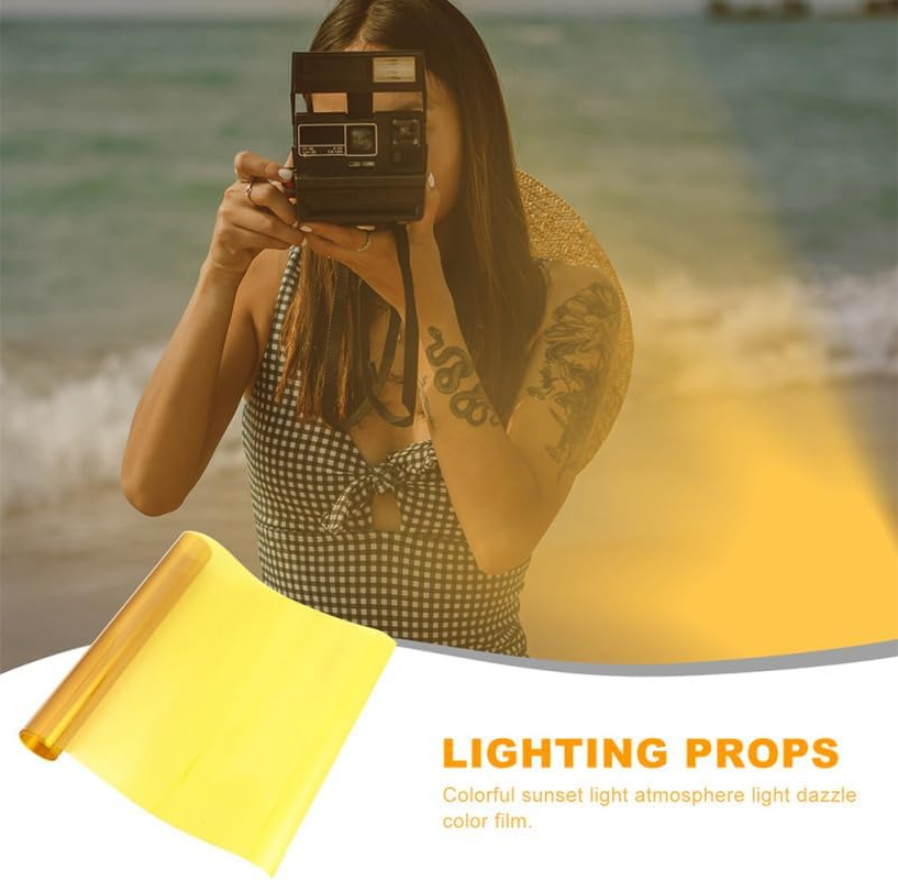 Mikikit Coloured Light Filter Film for LED Lighting Photographic Diffusion Film 30 Cm X 200 Cm Self-Adhesive for Creative Light Designs and Mood Lighting image number 6