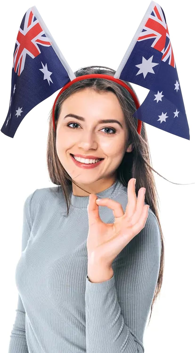 Australia Flag Headband Comfortable and Stretchable, Suitable for Australia Day, Sports, and Daily Wear, Unisex, Breathable, Summer Headband for Men and Women image number 2