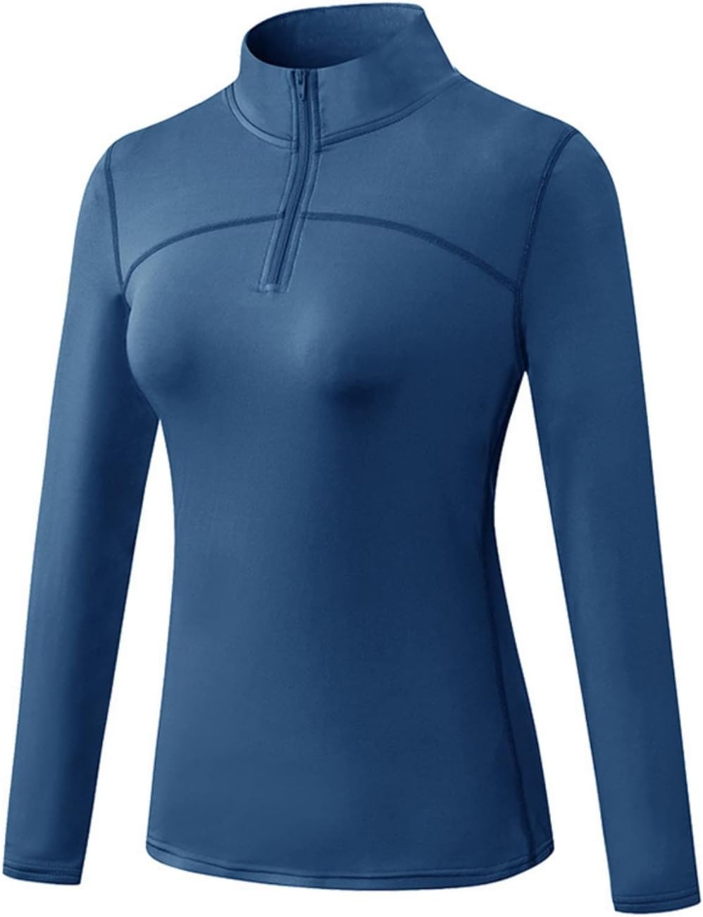 Blaward Women'S Thermal Fleece Running Shirt Long Sleeve Quarter Zip Pullover Jacket Winter Tops for Golf Ski Equestrian