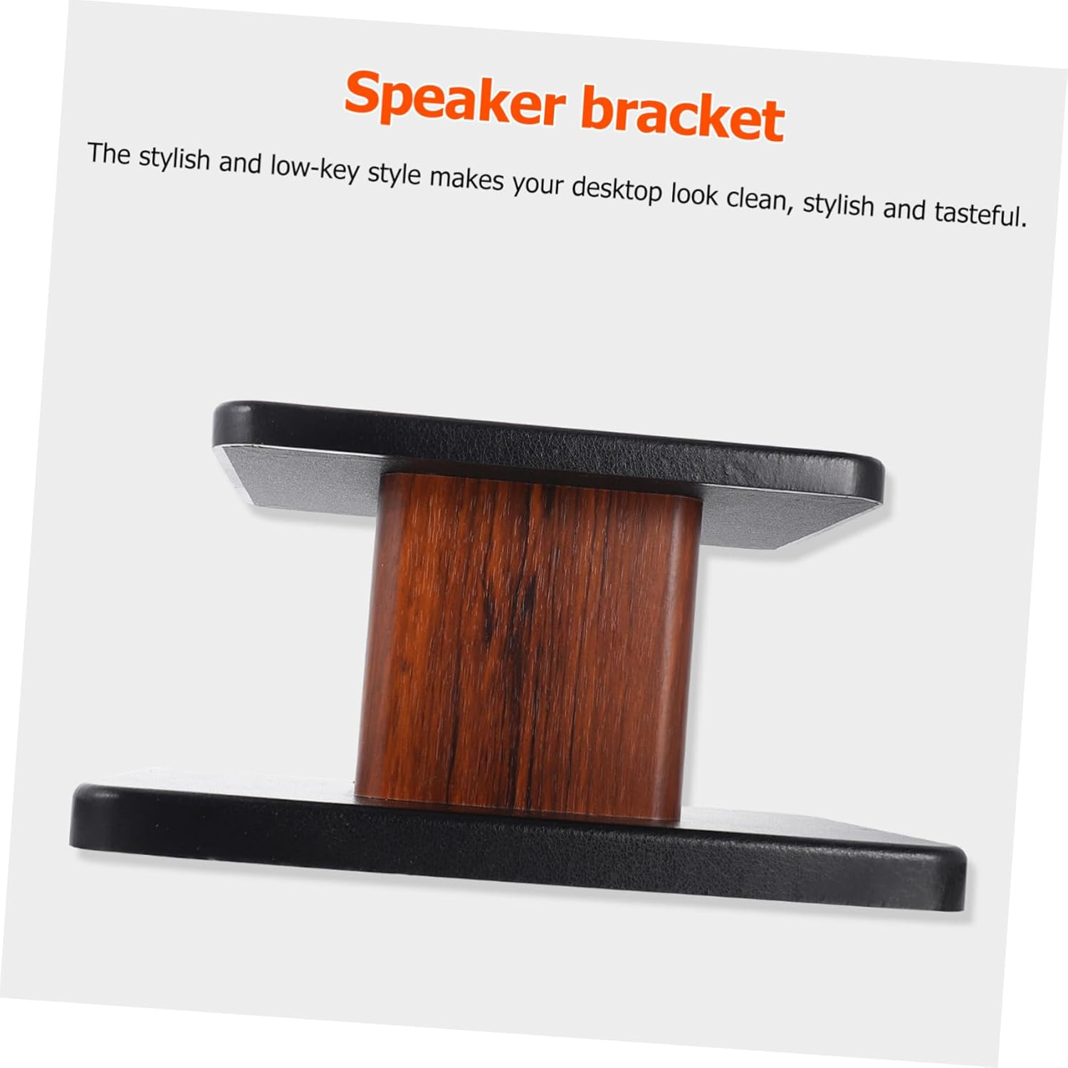 CHILDWEET Floor-Standing Speaker Stand Practical Speaker Stand for Home Theater Use Heavy Duty Stability Cable Management Modern Tempered Glass Design for Surround Sound Systems image number 2