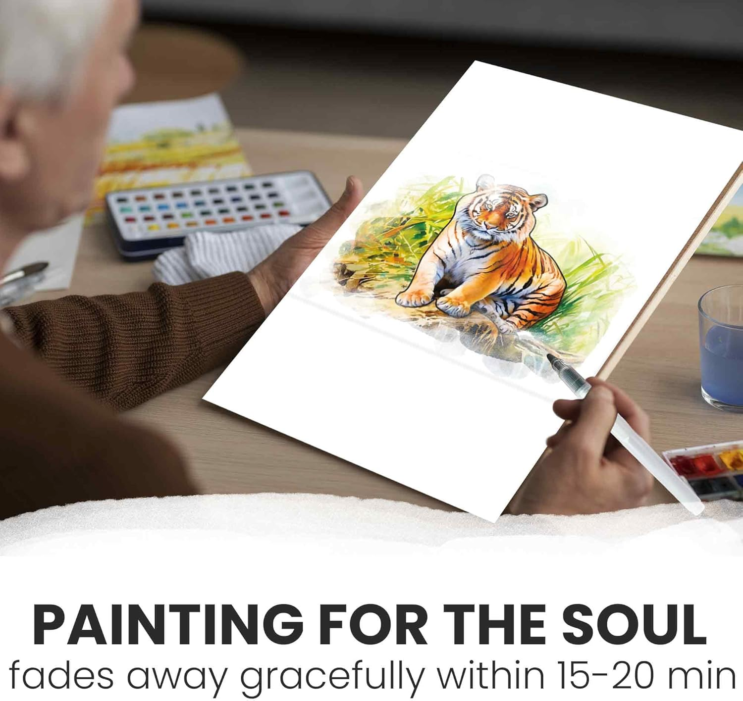 QUOKKA 10PACK Water Painting Dementia Activities for Seniors - Tropic Wildlife Memories - Alzheimers Products for Elderly - Activities for People with Dementia - Crafts for Seniors