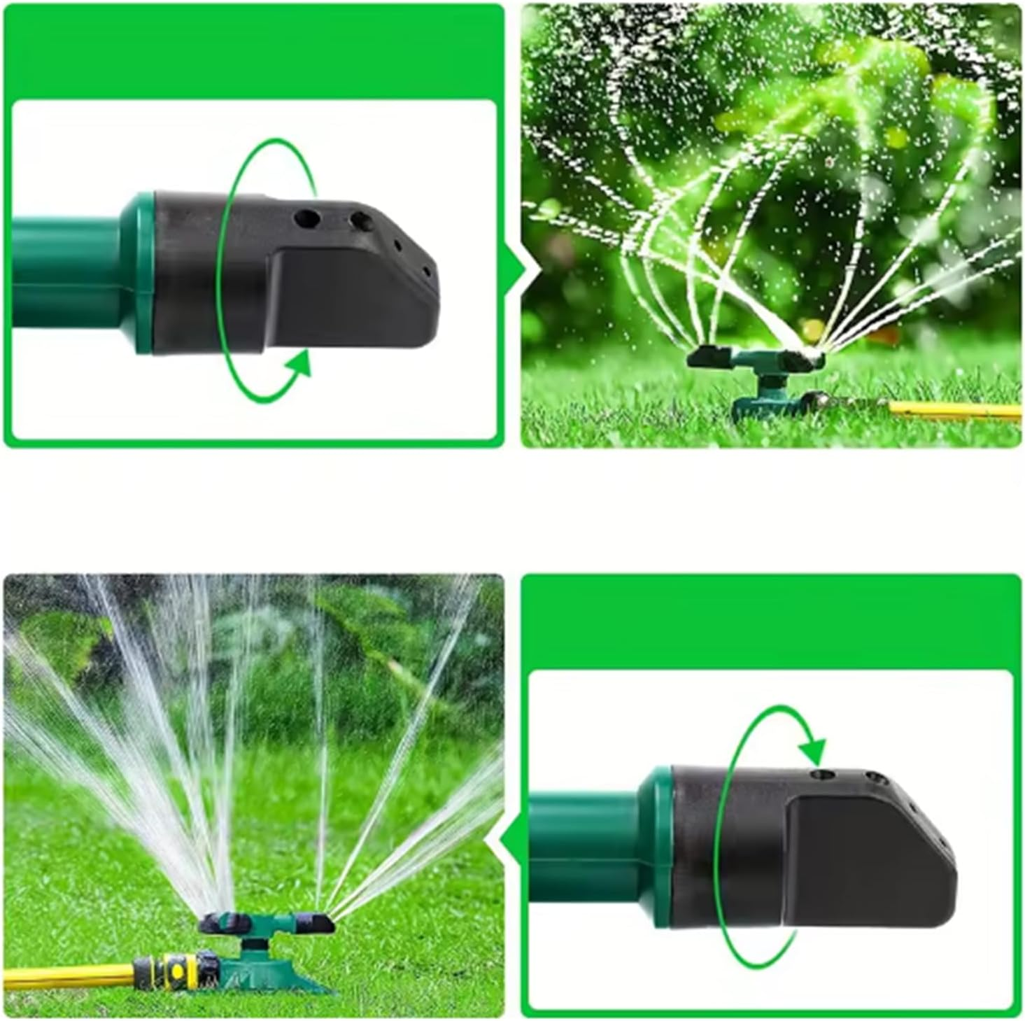 Garden Sprinkler, Lawn 360 Degree Rotating Lawn Sprinkler, Large Area Gardening Watering System image number 3